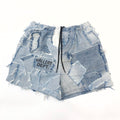Gallery Dept Men's Women's Four Seasons Vintage Old Spliced Shorts Casual High Street Gradient Jeans Pants Ngvp #8627