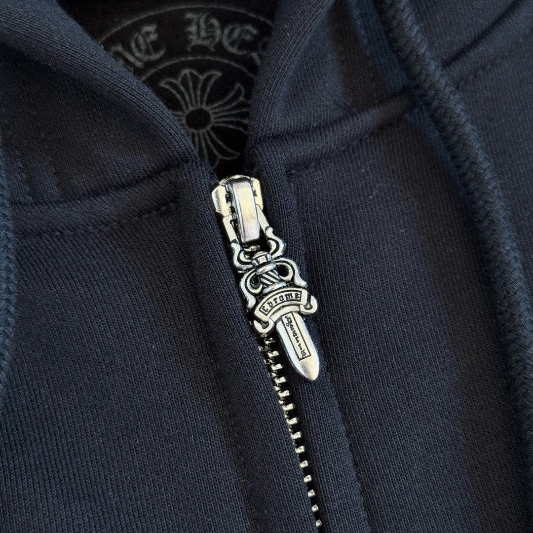 Chrome Hearts Blue Cracked Print Sweatshirt #334014