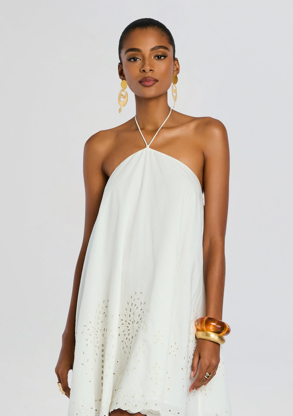 Bagh Halter Mini Dress