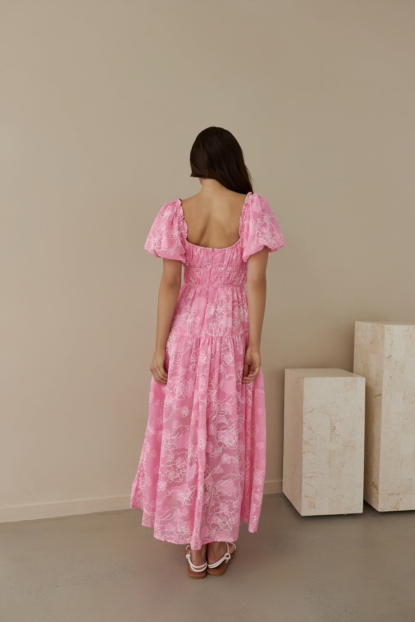 Step By Step Maxi Dress Pink
