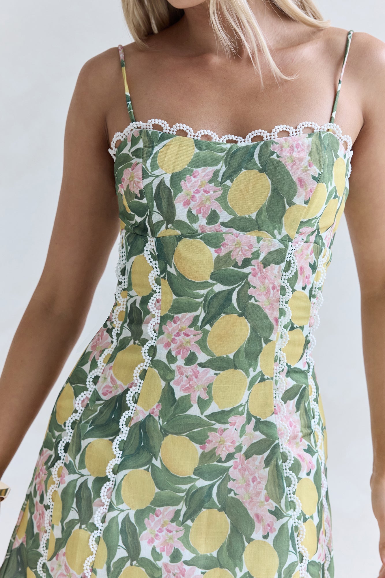 Sweet Citrine Mini Dress Green