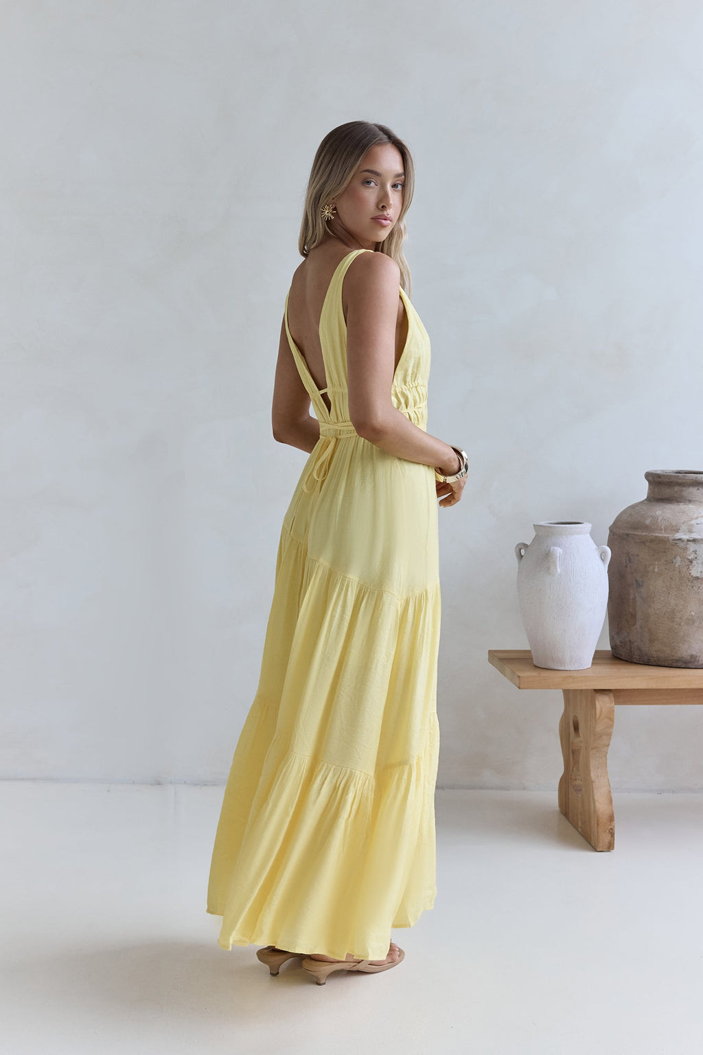 Pure Delights Maxi Dress Yellow
