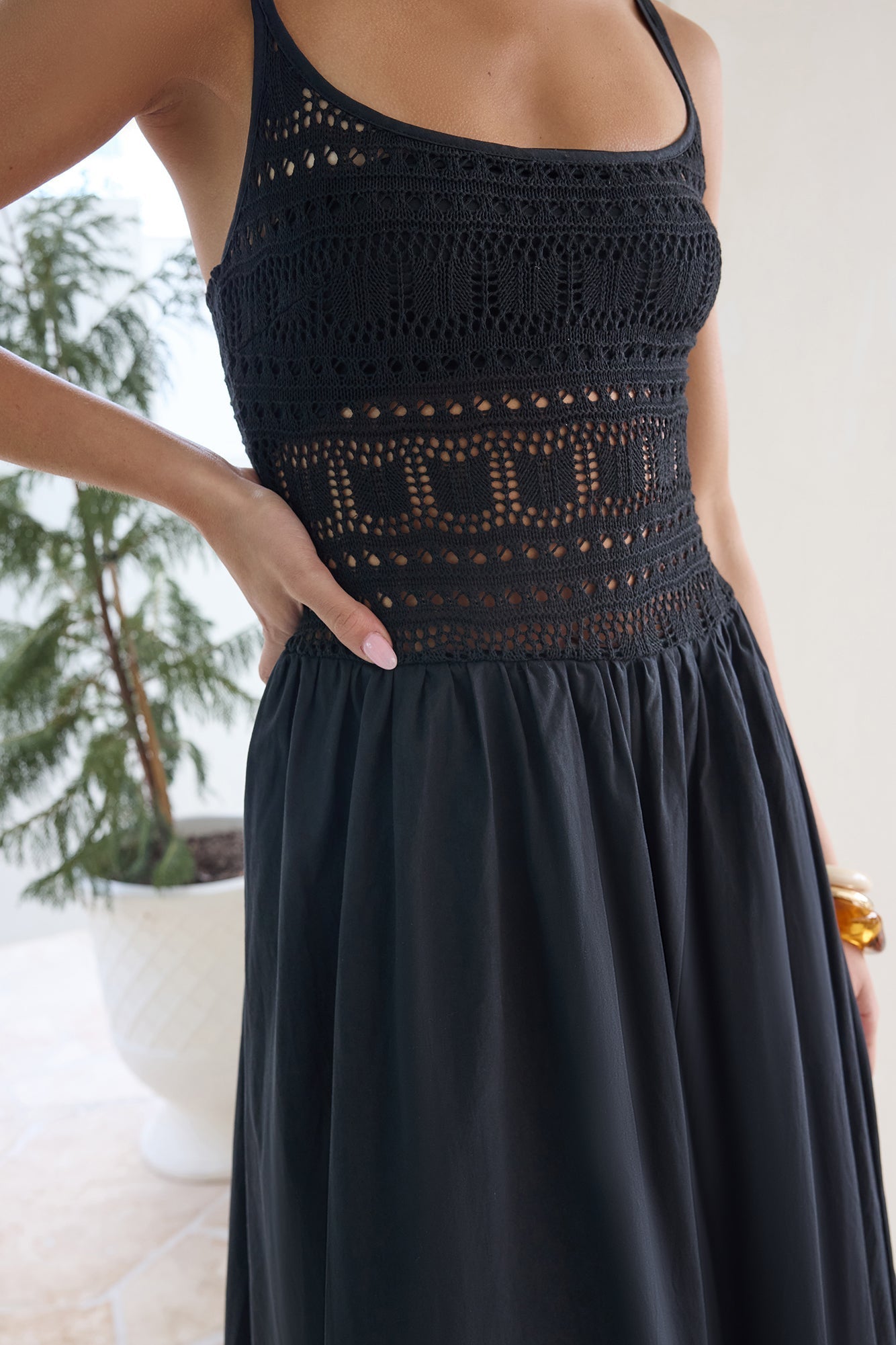 Heat Wave Maxi Dress Black