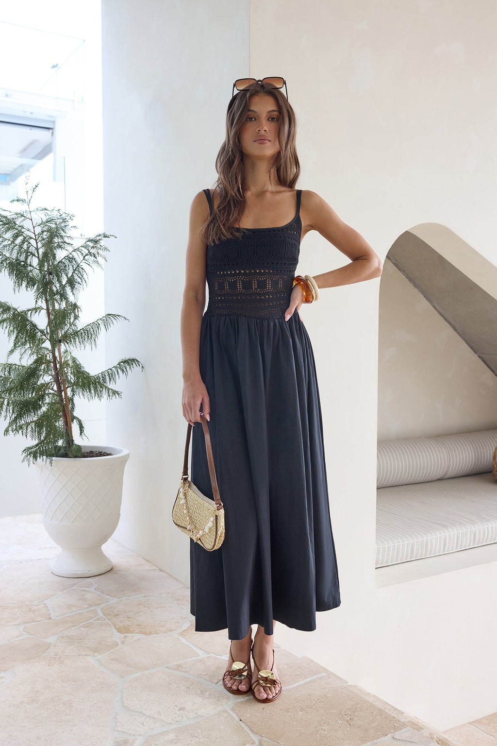 Heat Wave Maxi Dress Black