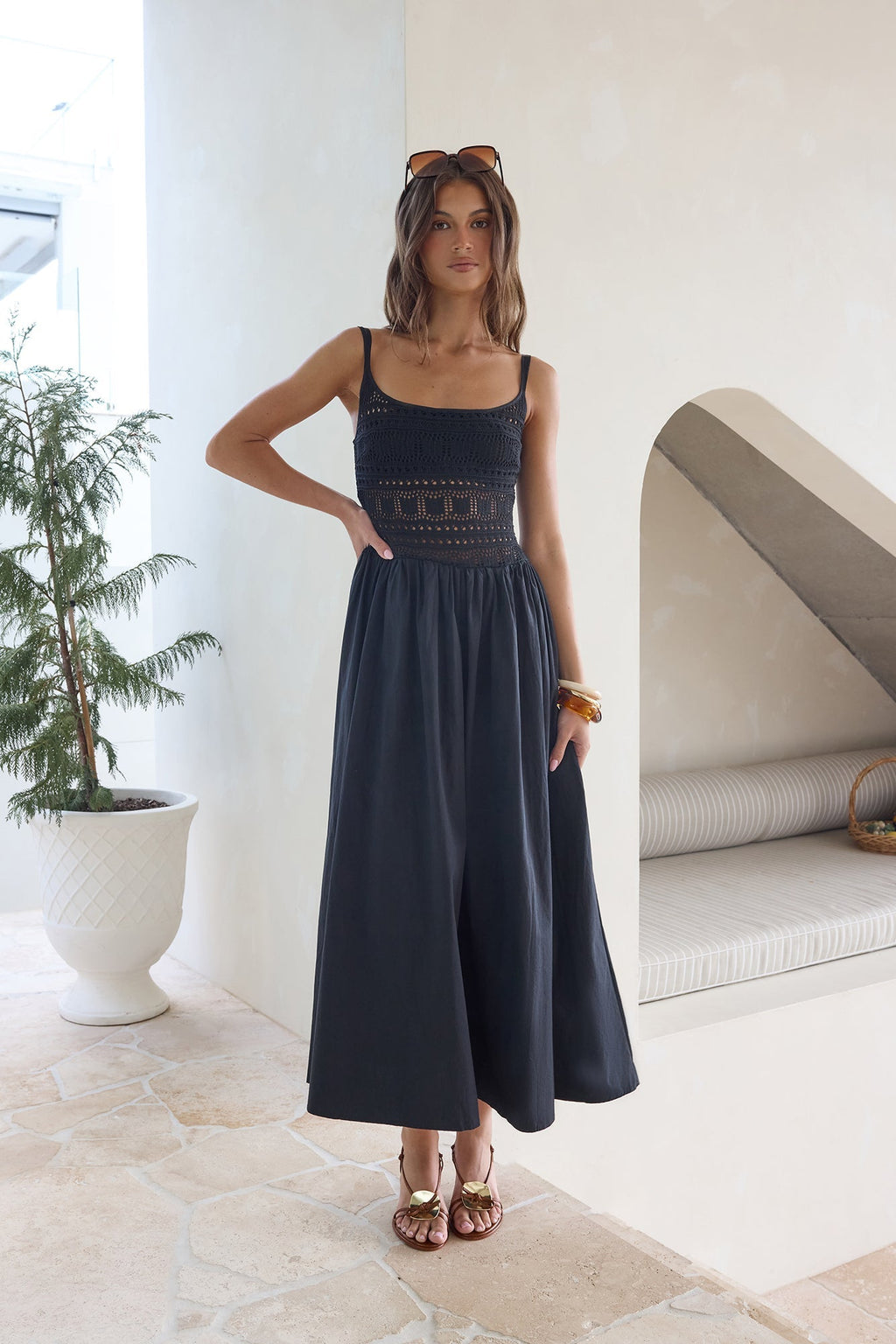 Heat Wave Maxi Dress Black