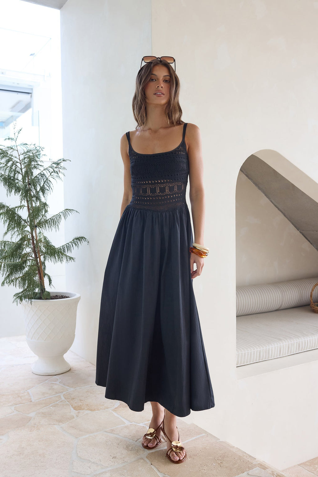 Heat Wave Maxi Dress Black