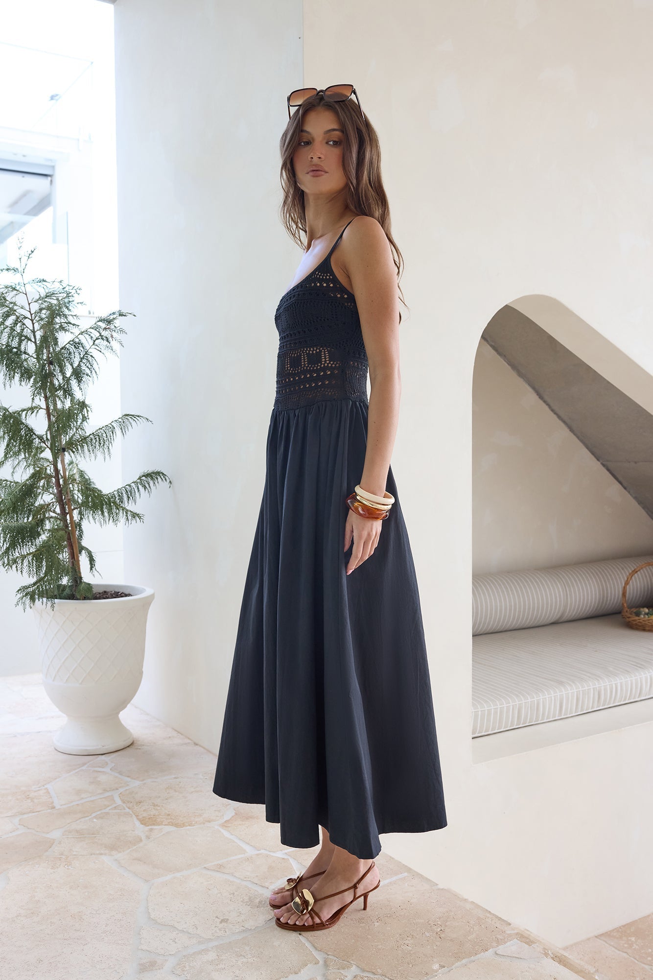 Heat Wave Maxi Dress Black