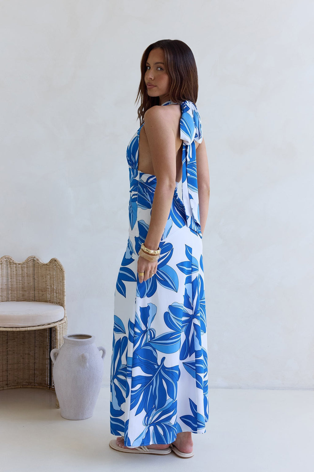 Voices All Around Maxi Dress Blue