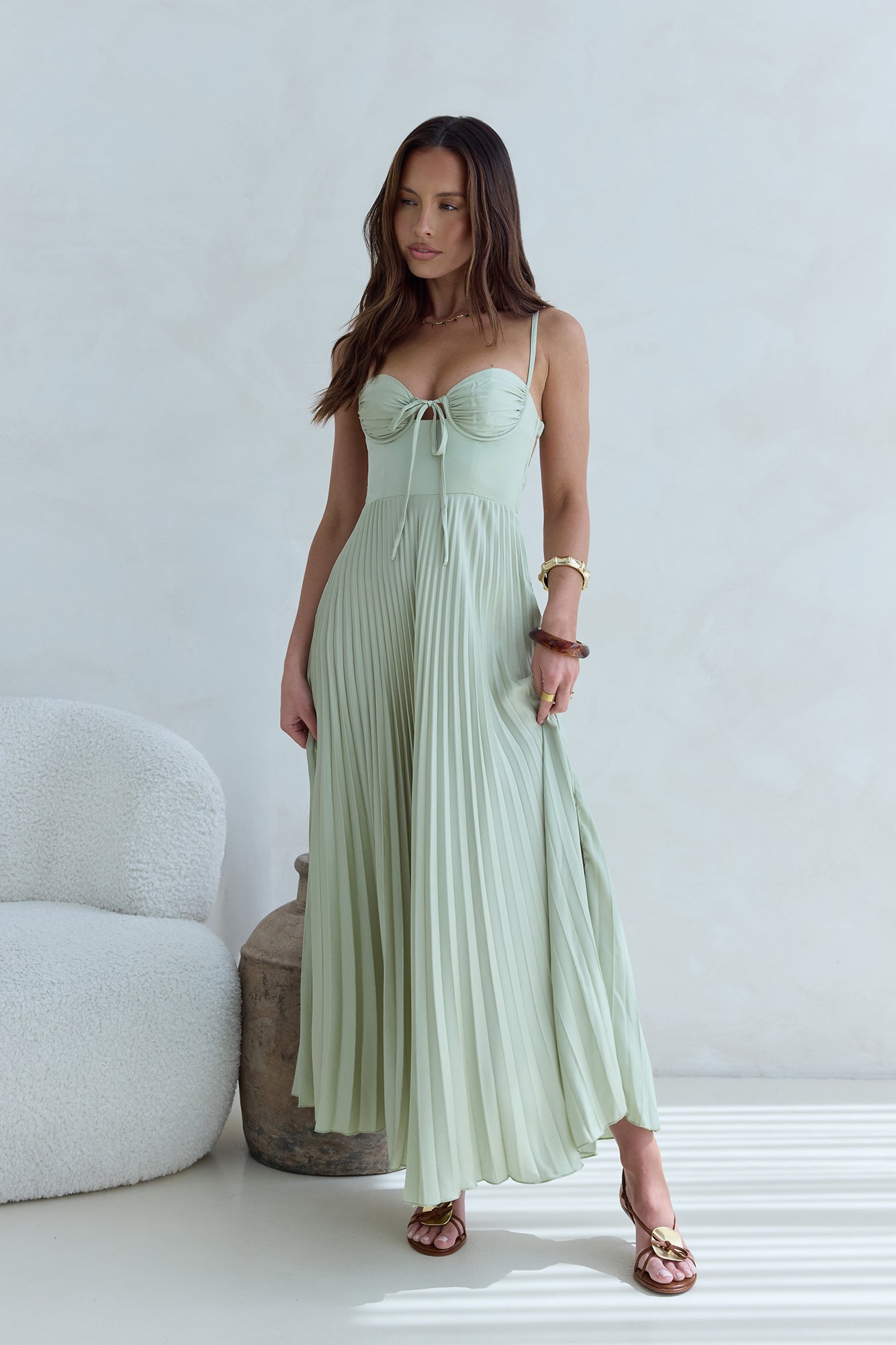 Del Mar Maxi Dress Green