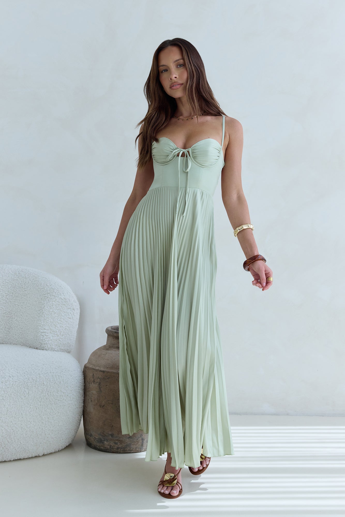 Del Mar Maxi Dress Green