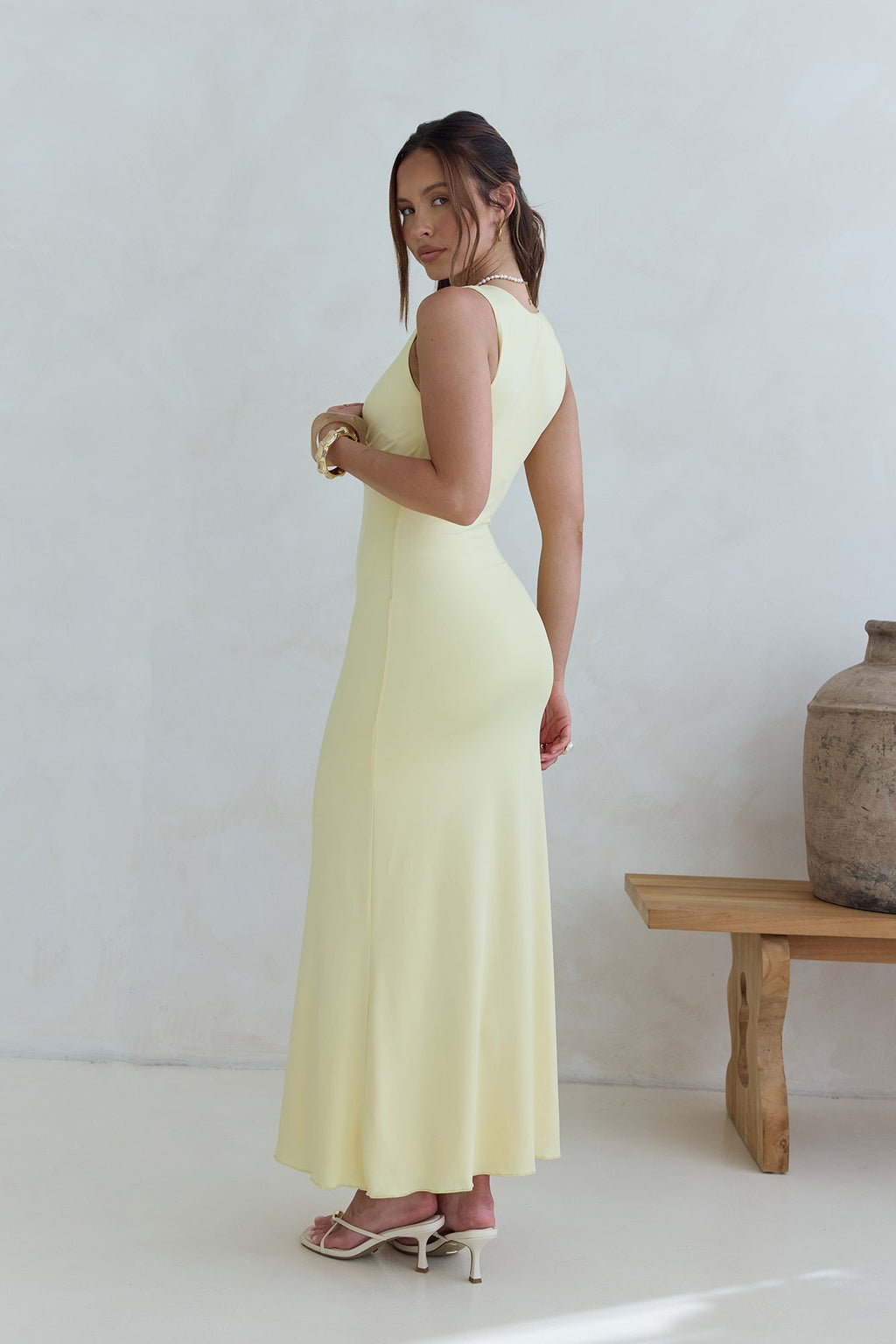 Coastal Caprice Maxi Dress Yellow