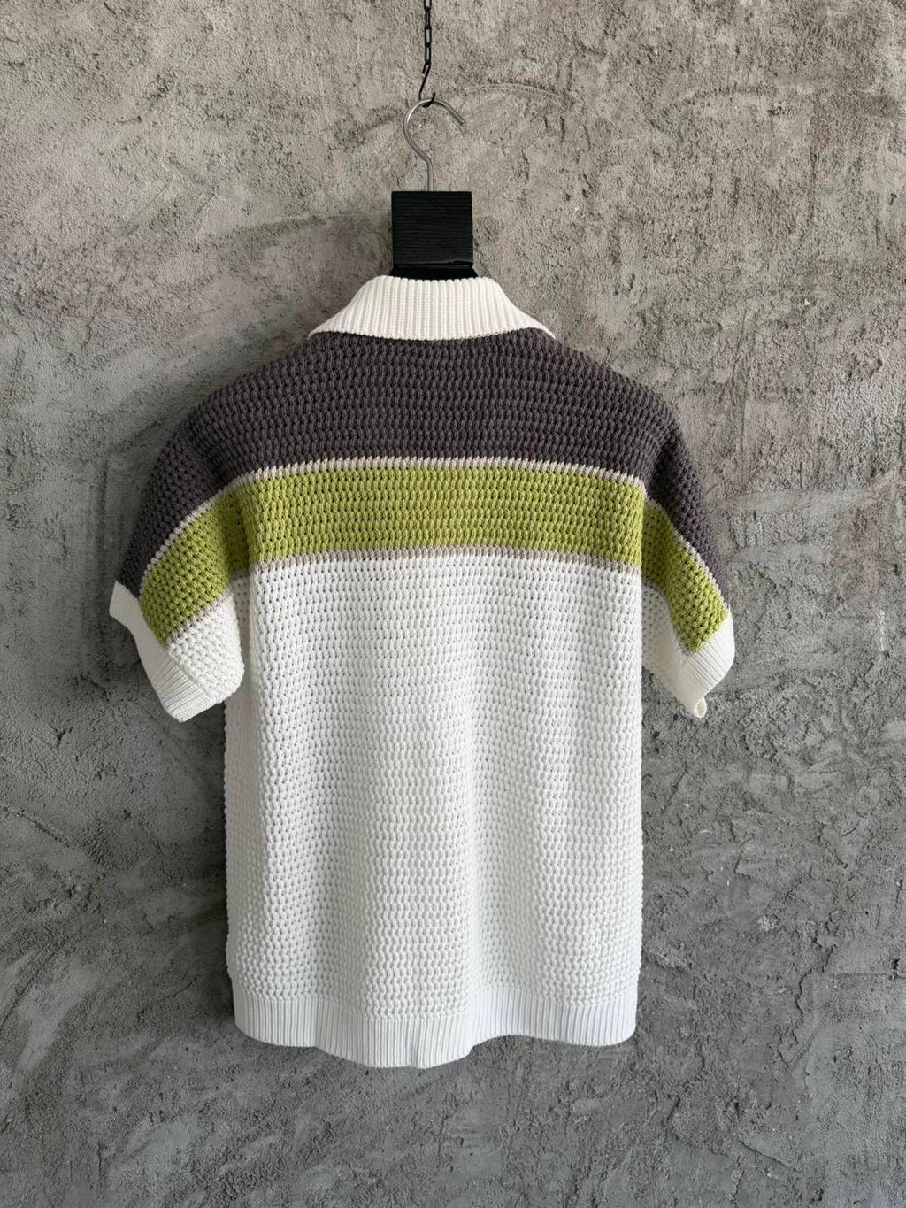 Casablanca Stripe Crochet Shirt Shorts #336490