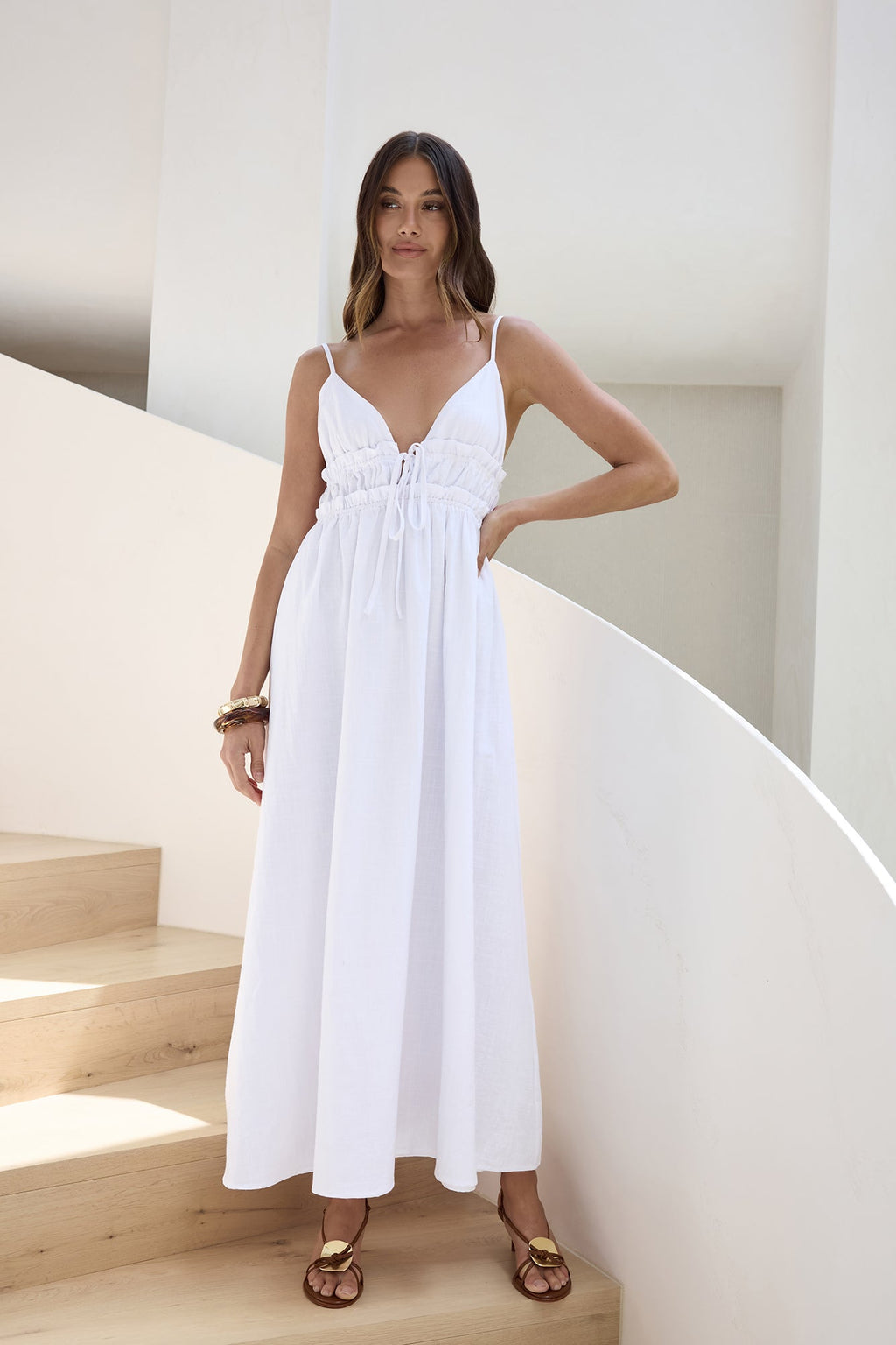 Thinking Of Love Maxi Dress White