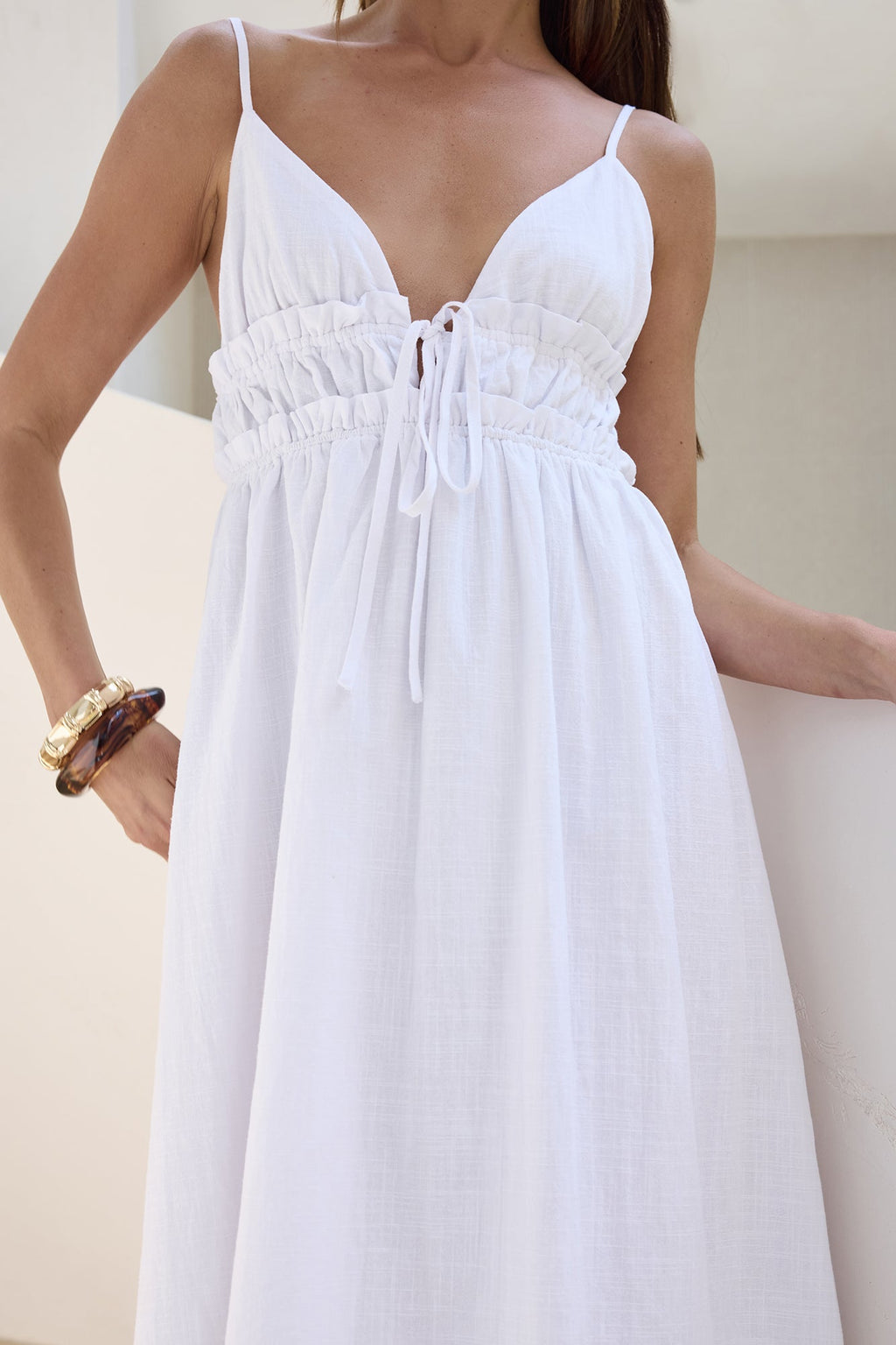 Thinking Of Love Maxi Dress White