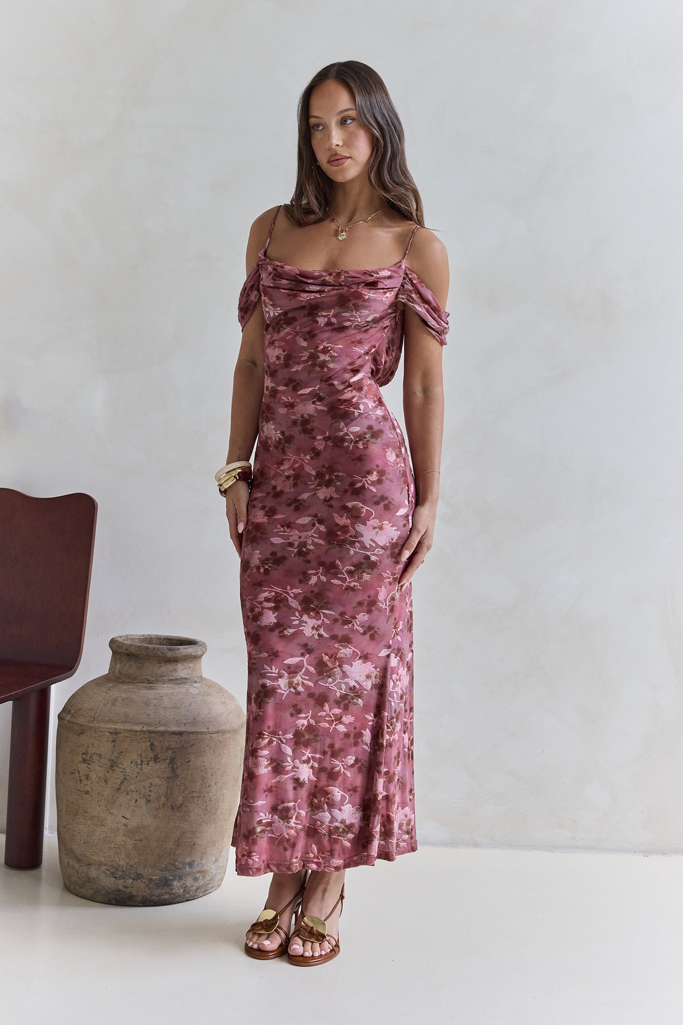 In The Night Maxi Dress Red