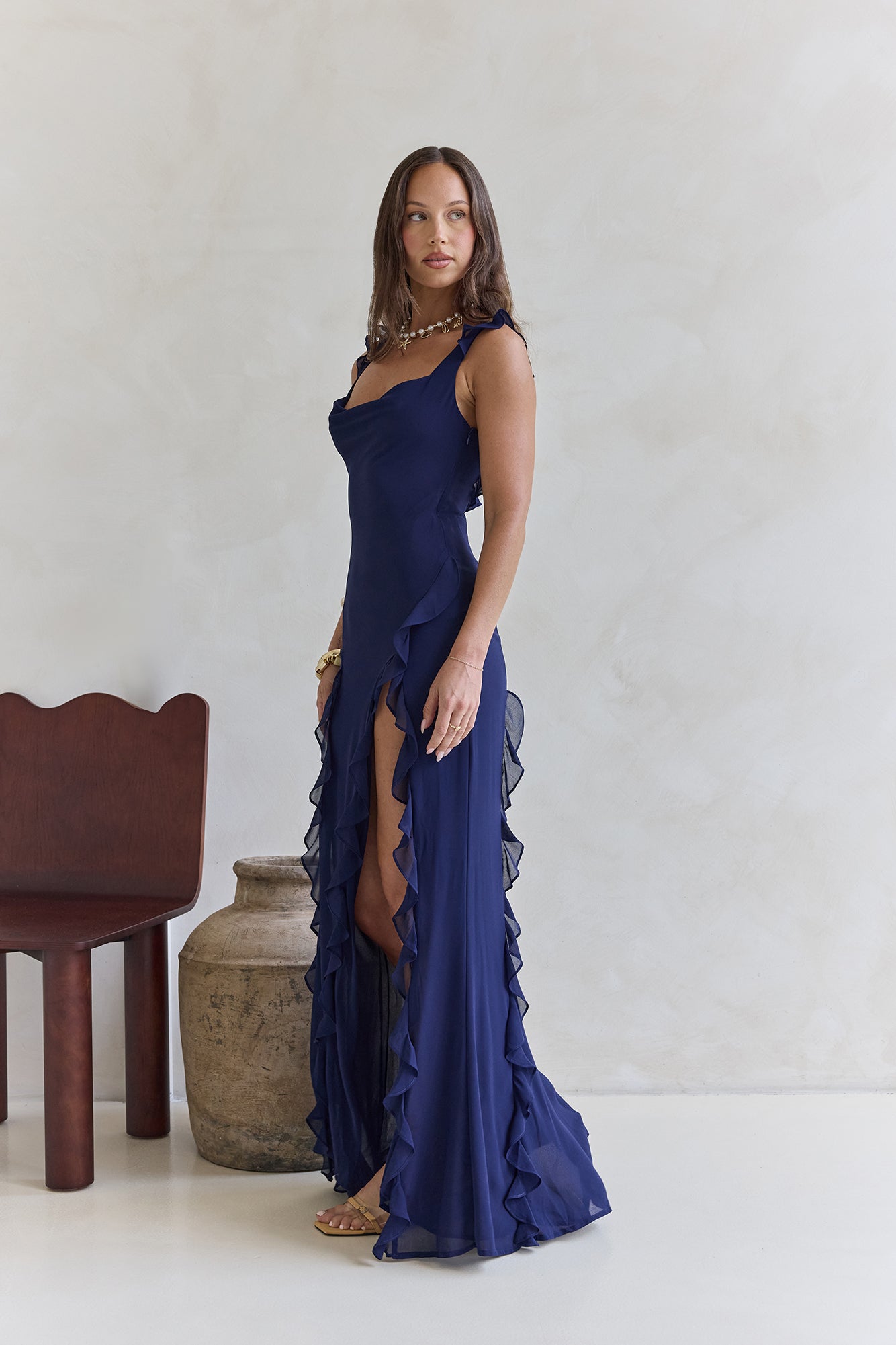 All Night Affair Maxi Dress Ink