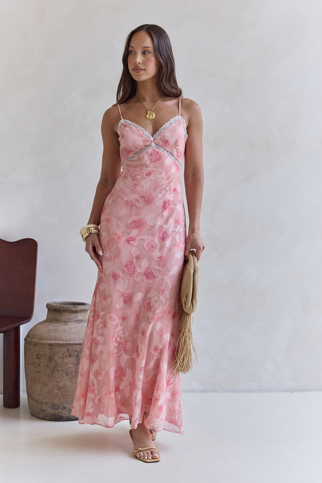Harmonious Days Maxi Dress Pink
