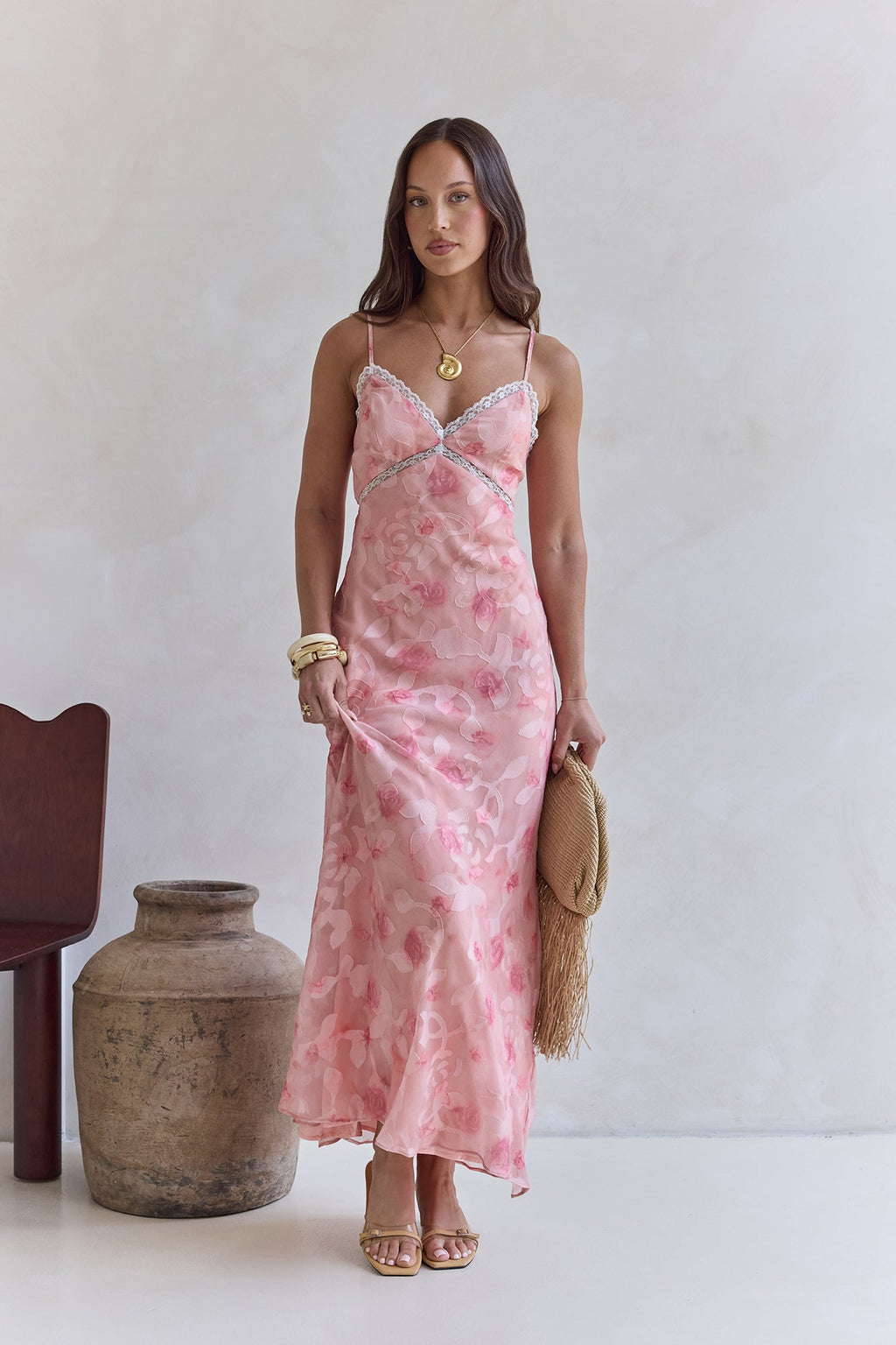 Harmonious Days Maxi Dress Pink