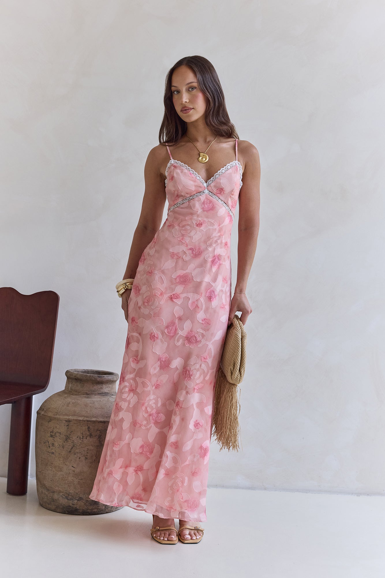 Harmonious Days Maxi Dress Pink