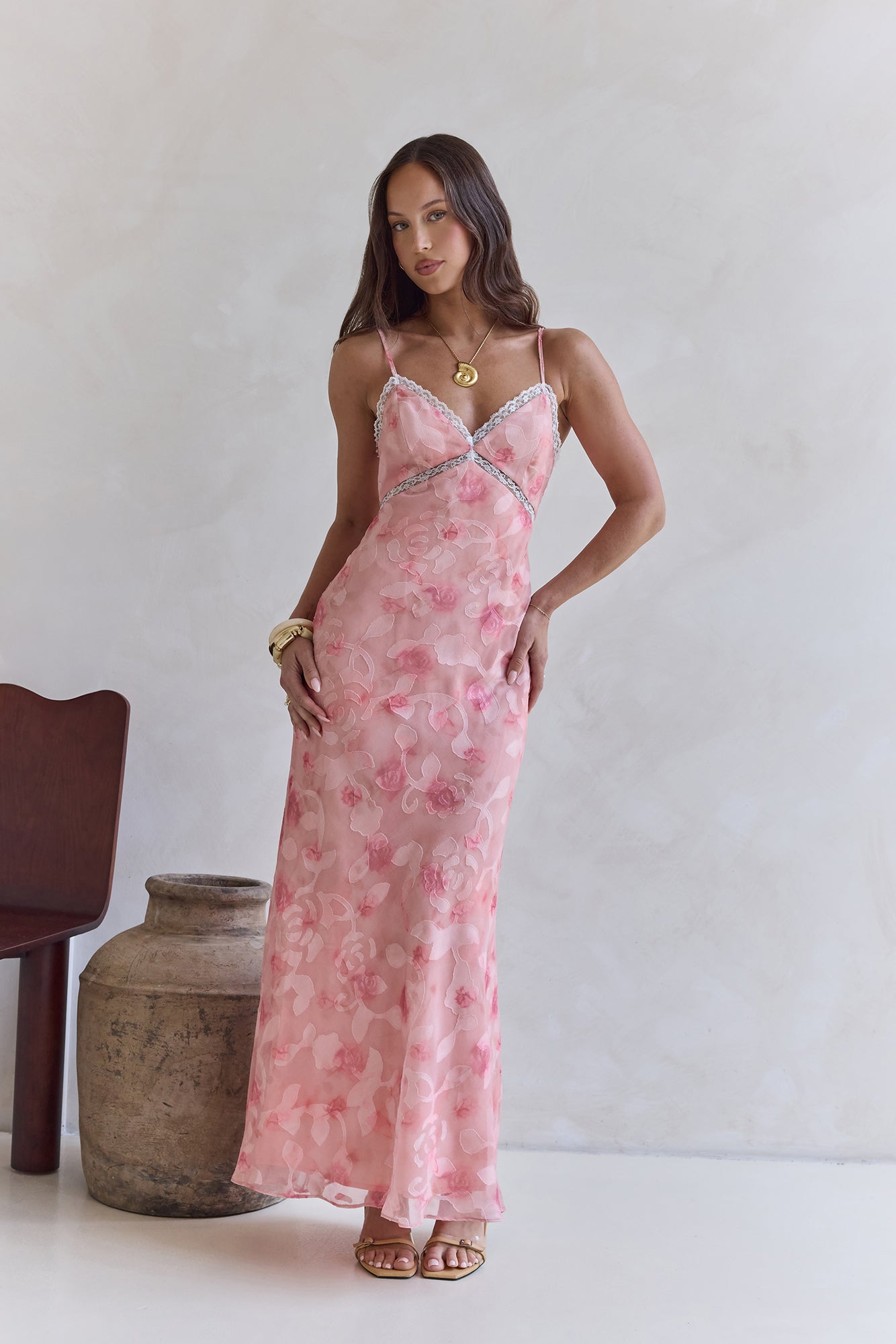 Harmonious Days Maxi Dress Pink