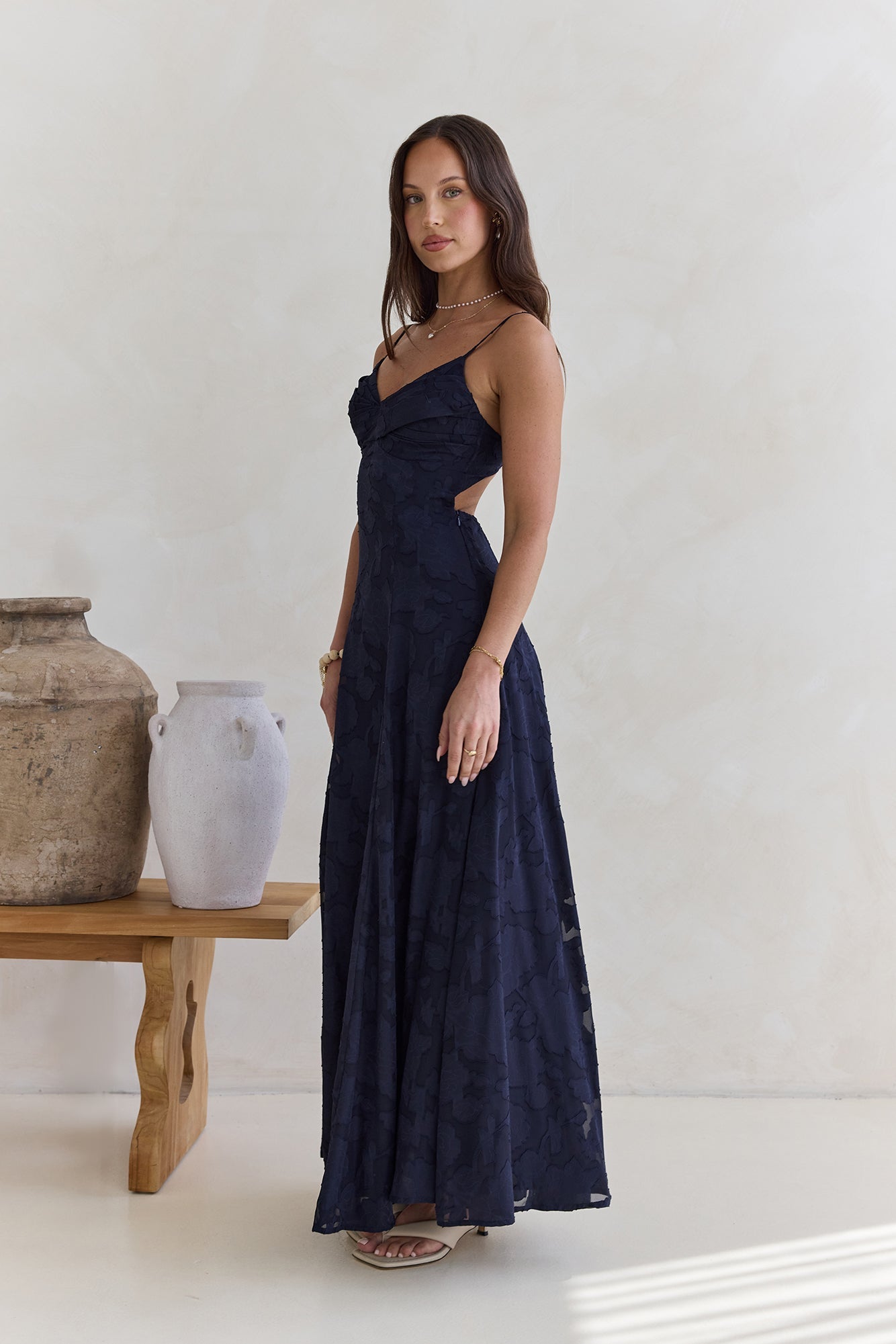 Lost In The Skies Maxi Dress Navy