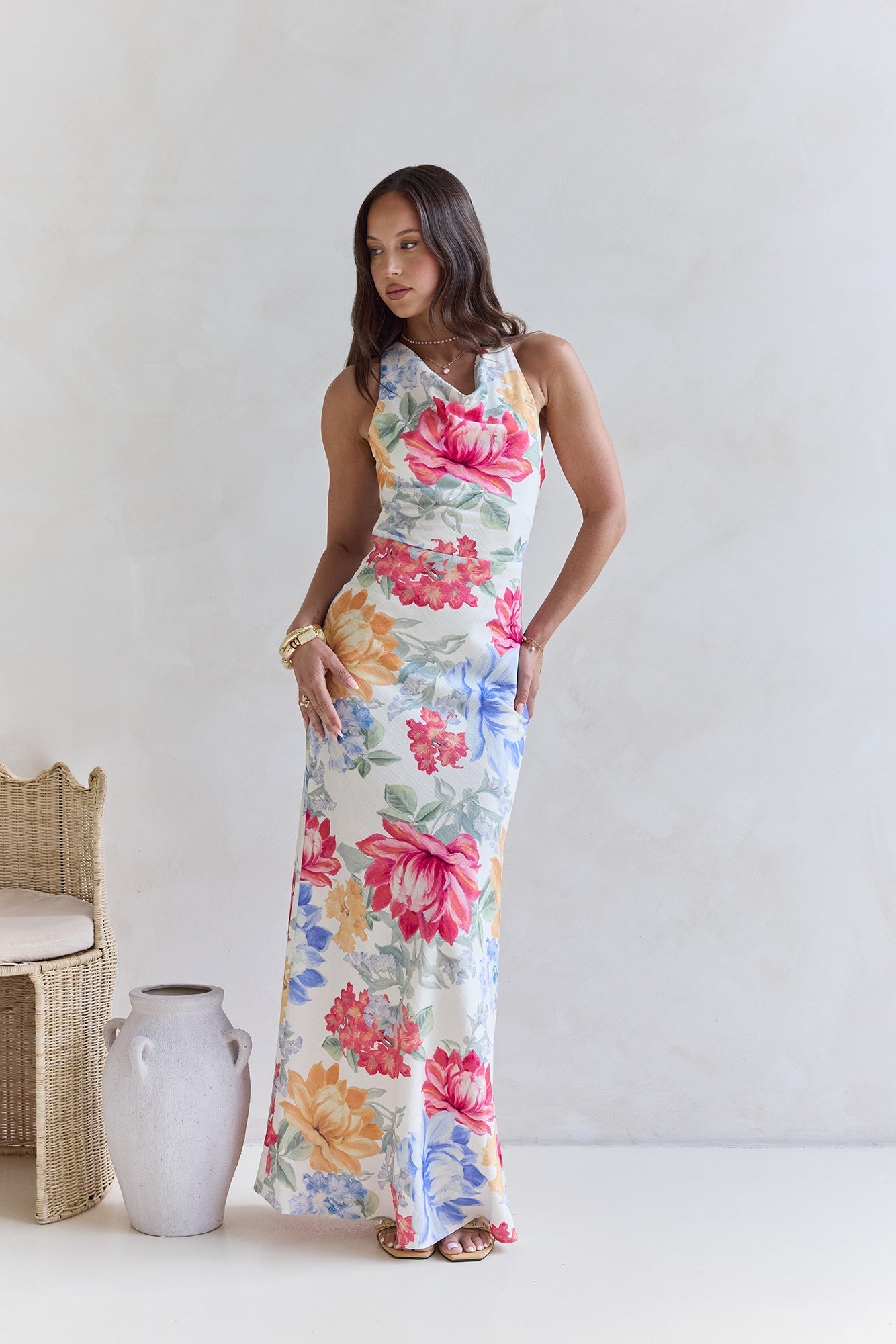 Perfection Awaits Maxi Dress Floral