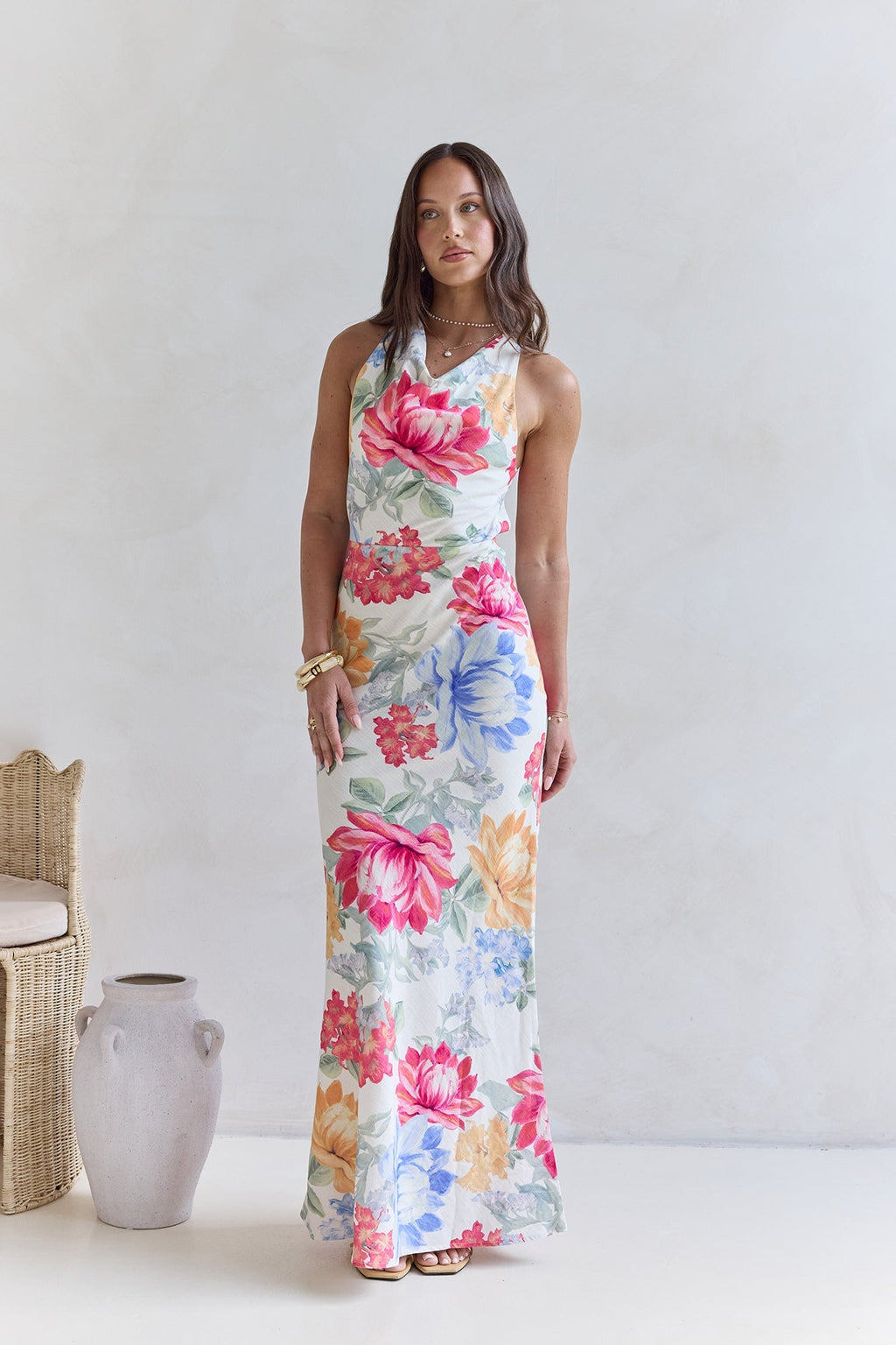 Perfection Awaits Maxi Dress Floral