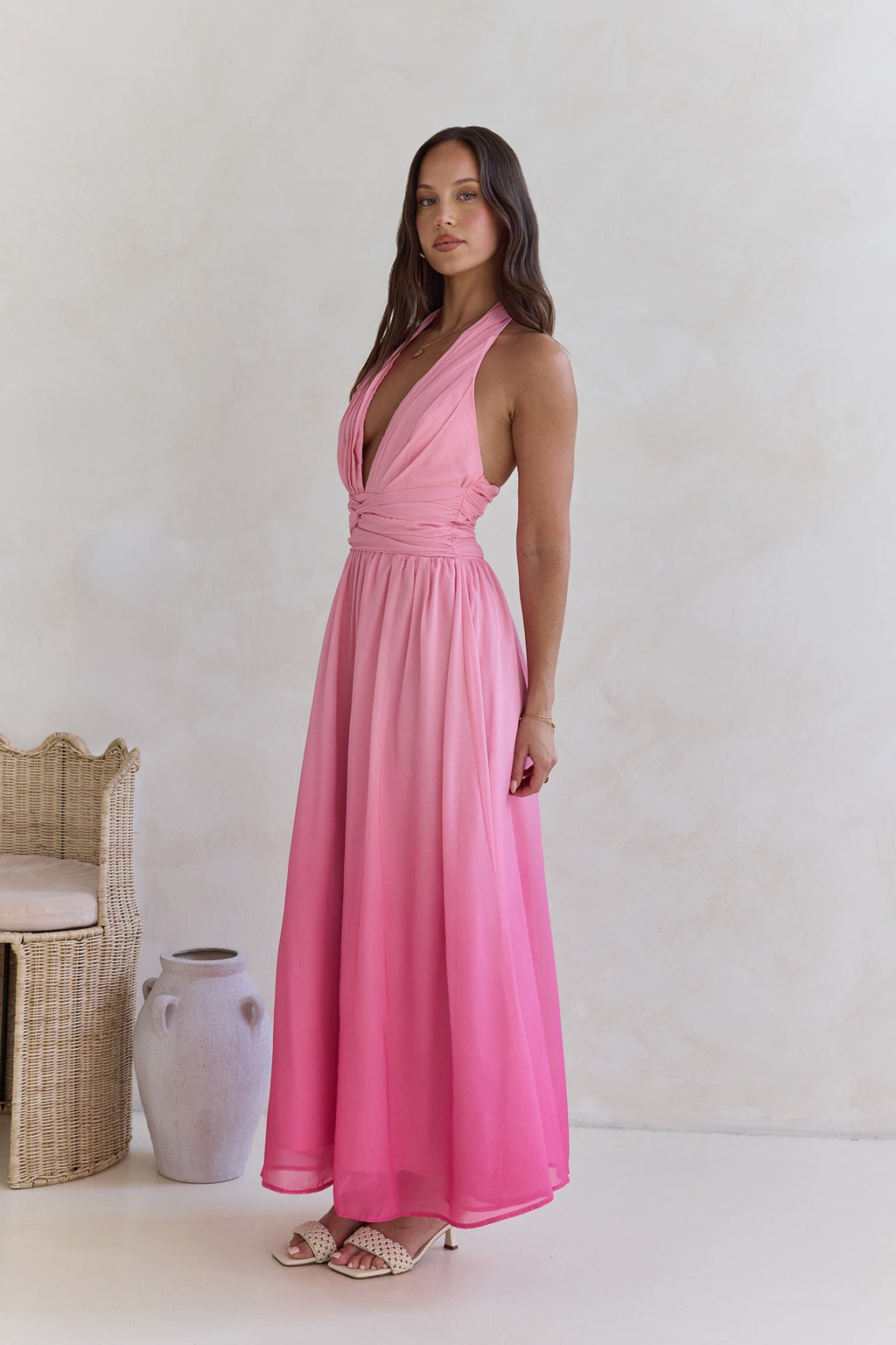 Escape To The Sun Maxi Dress Pink