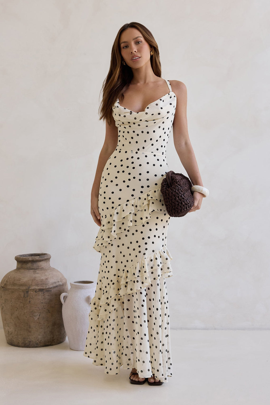 Stopping Time Maxi Dress Cream
