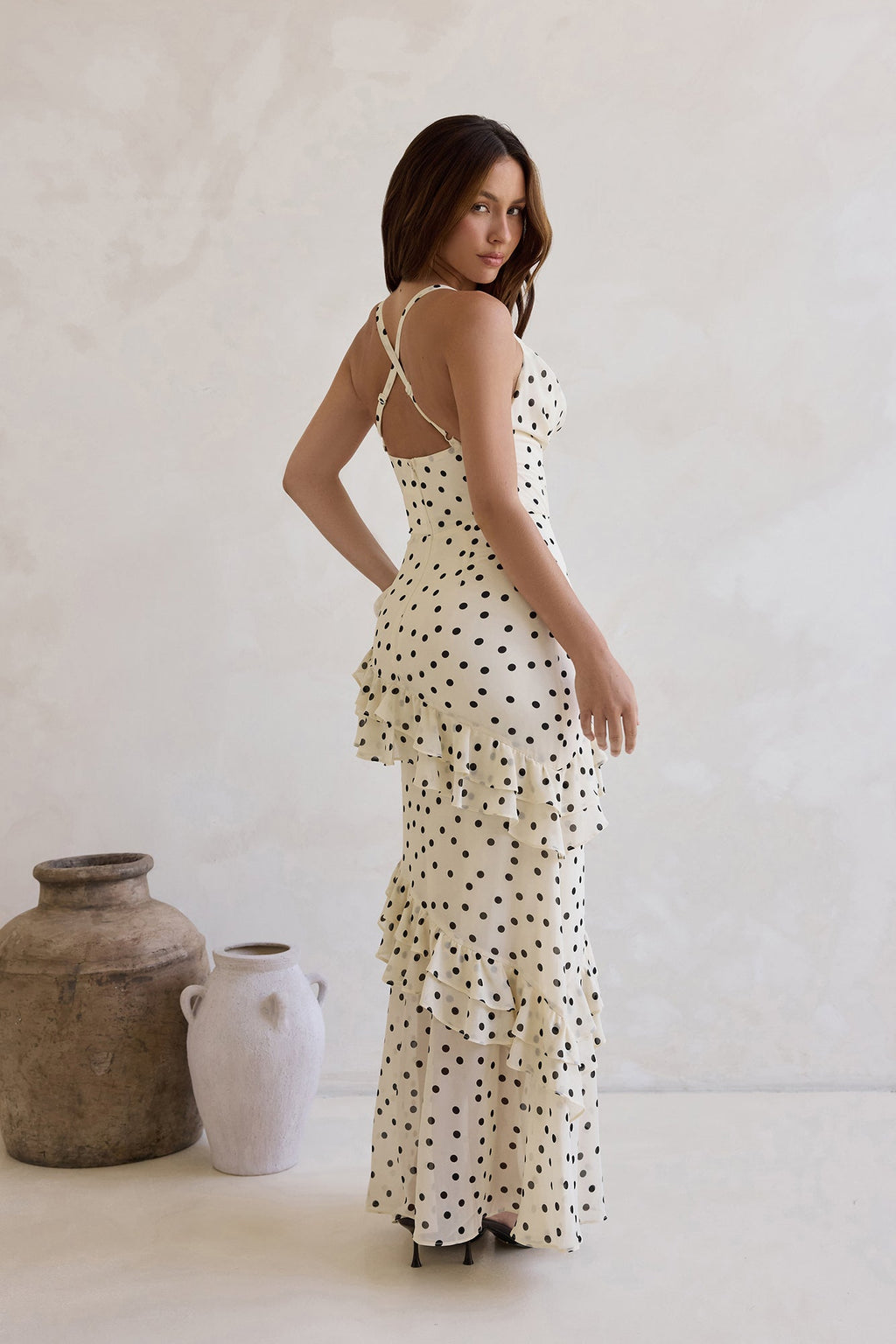 Stopping Time Maxi Dress Cream