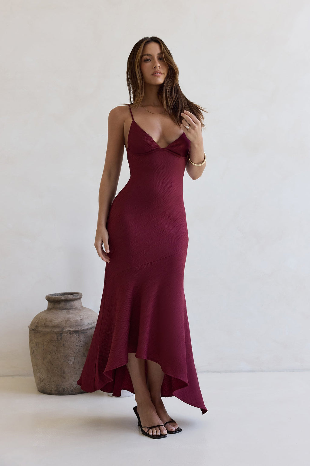 Moving Moments Maxi Dress Burgundy