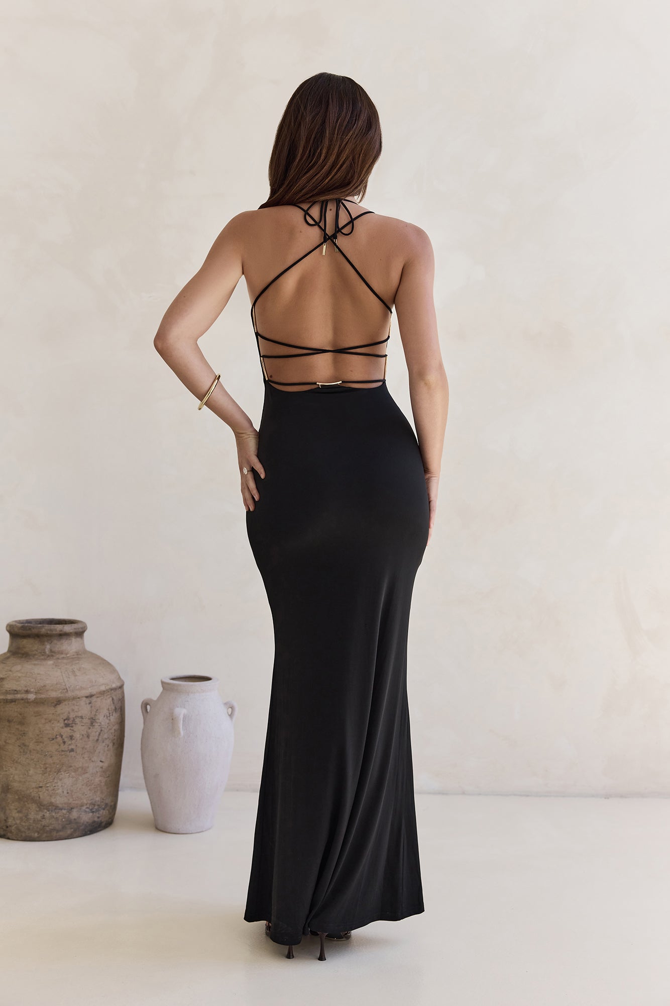 Queen Of Influence Maxi Dress Black