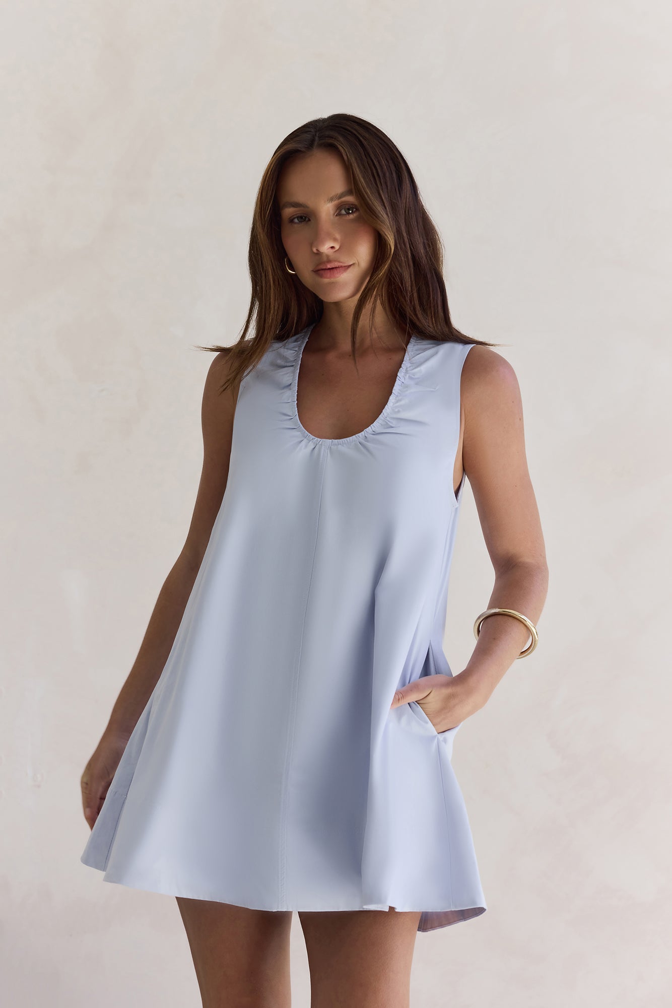 Diary Of The Sun Mini Dress Blue