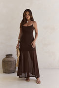 Alessandra Maxi Dress Chocolate