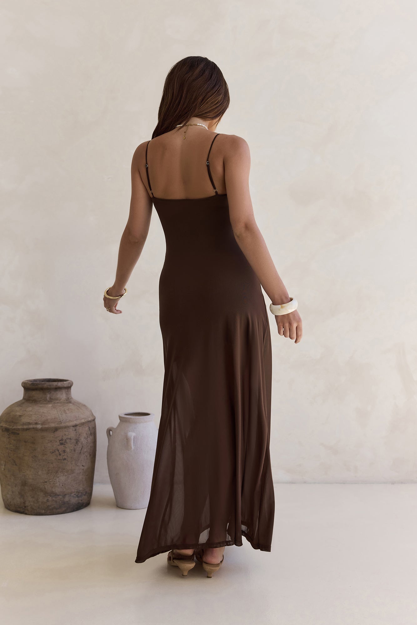 Alessandra Maxi Dress Chocolate