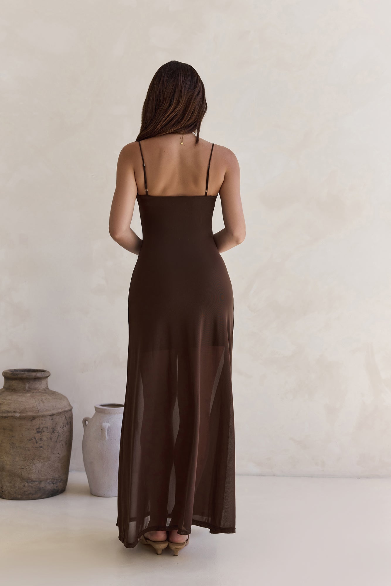 Alessandra Maxi Dress Chocolate