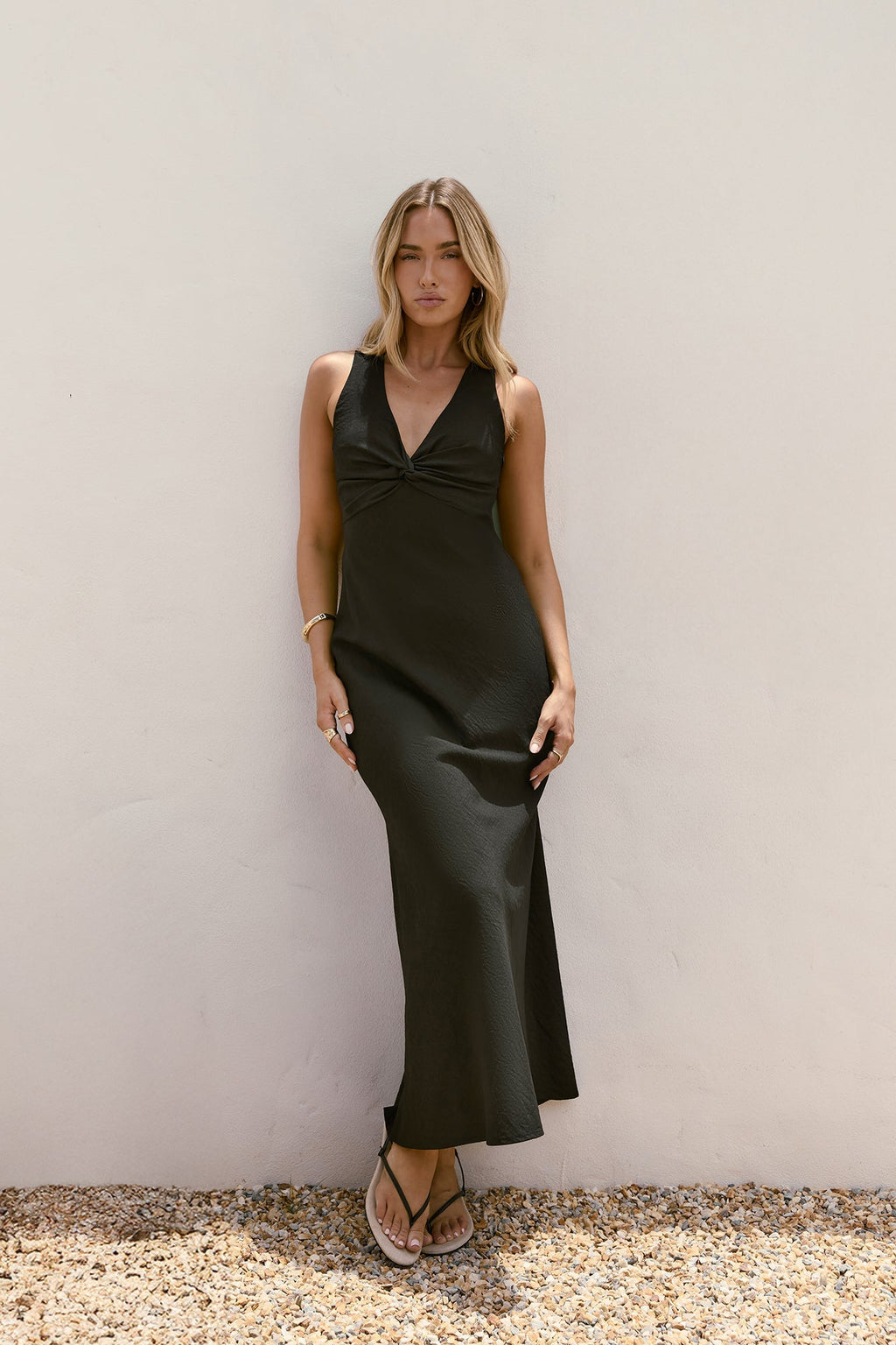 Dancing Till Dark Maxi Dress Black
