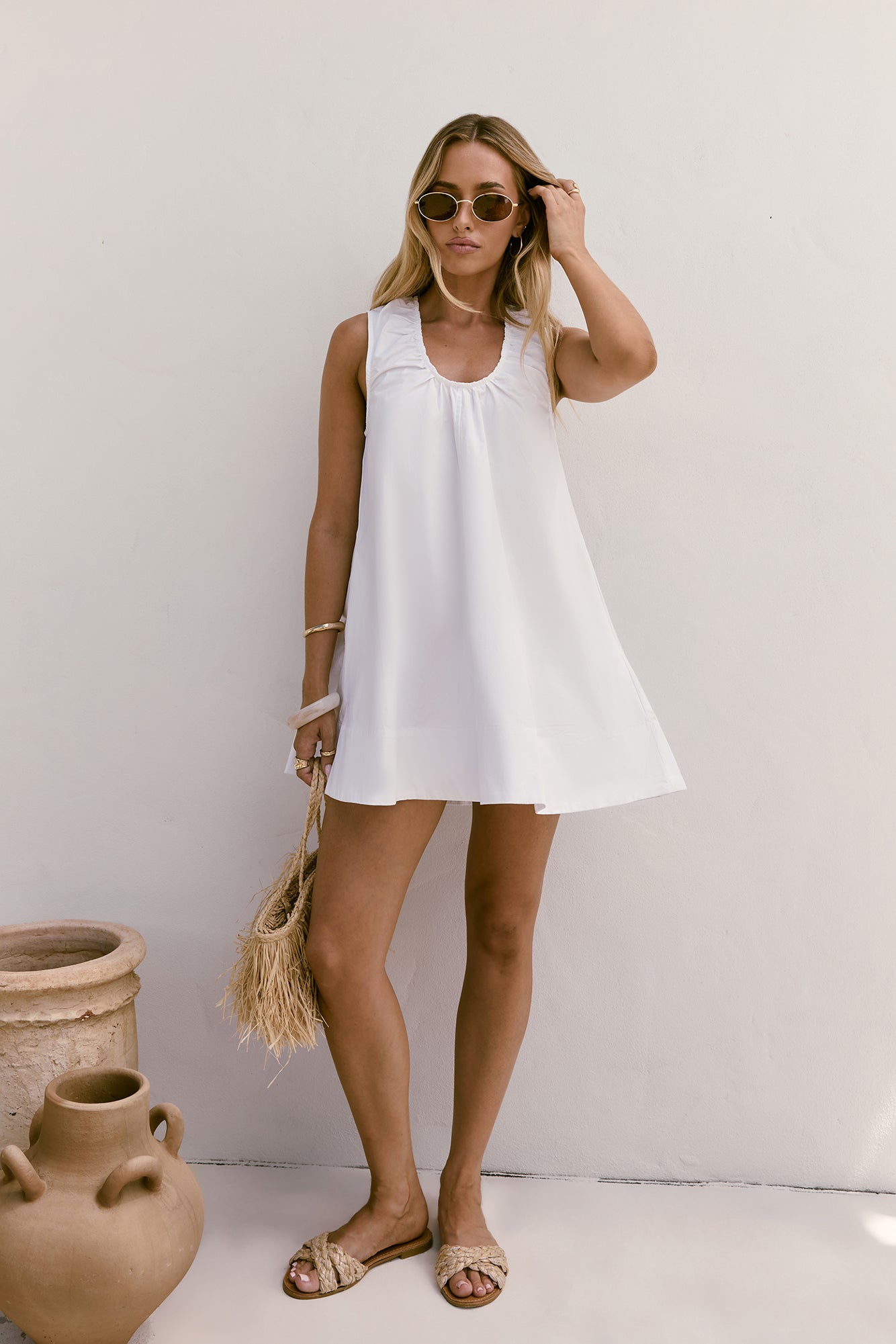 Diary Of The Sun Mini Dress White