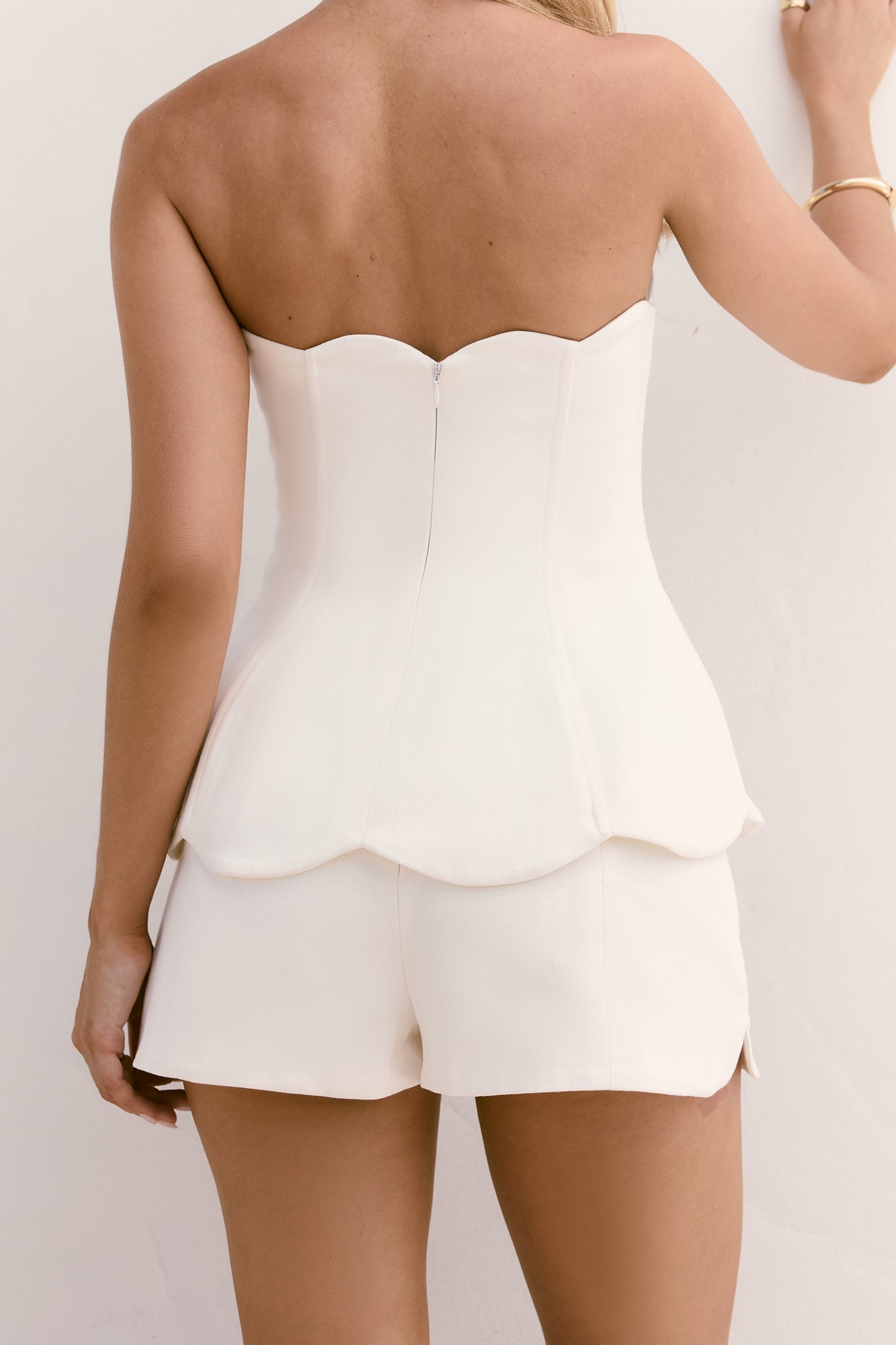 Dewdrop Dreams Shorts White