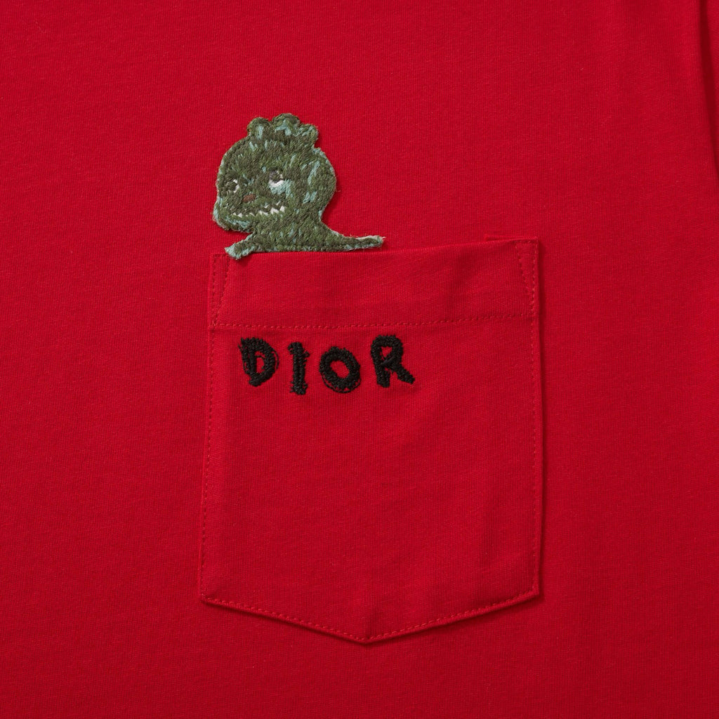 Dior Men's Summer Chest Embroidery Logo Cotton Round Neck Short Sleeve T-Shirt #97849