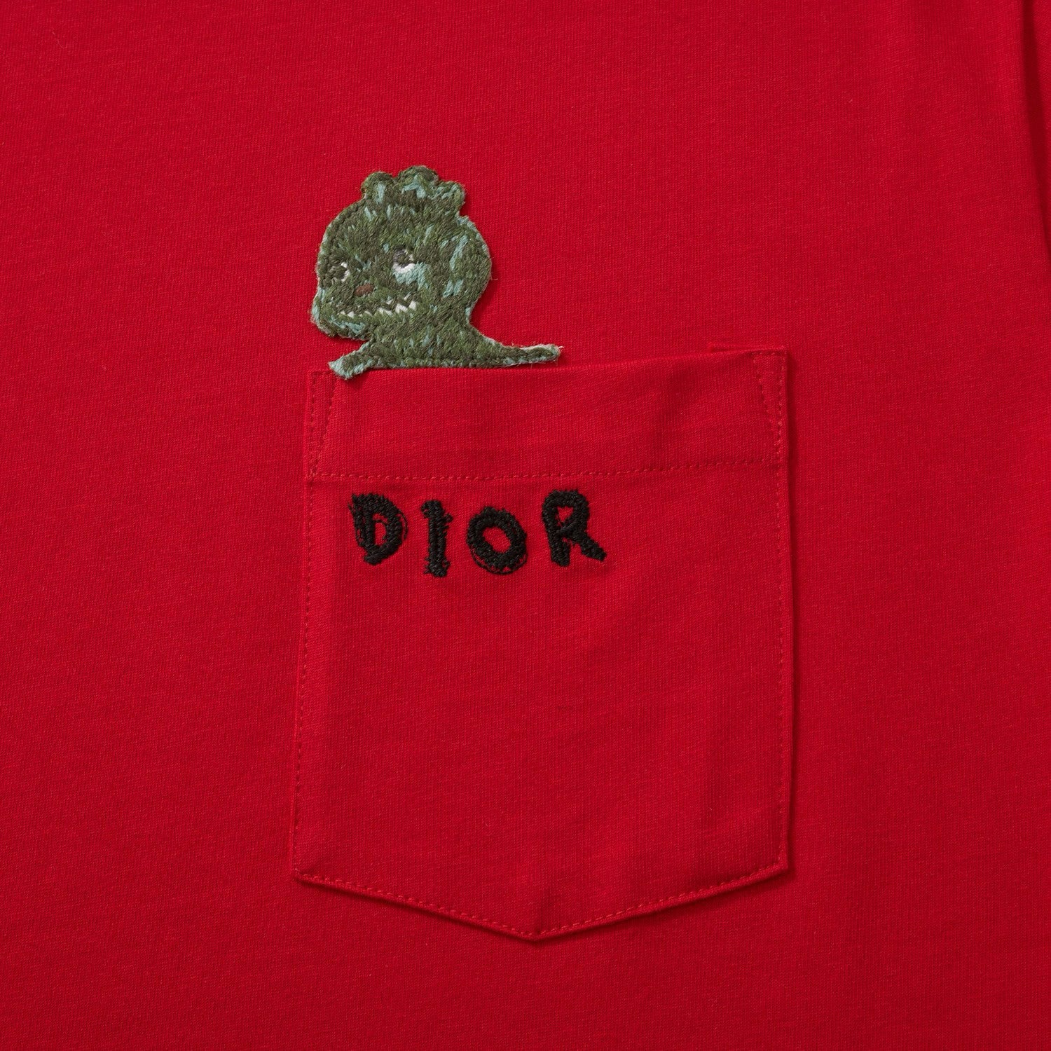 Dior Men's Summer Chest Embroidery Logo Cotton Round Neck Short Sleeve T-Shirt #97849