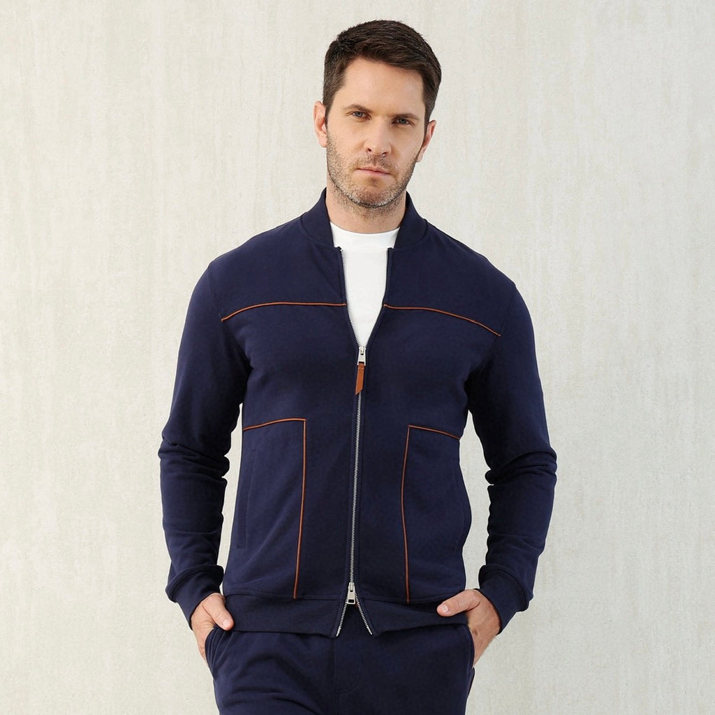 Brunello Cucinelli Men's Spring and Autumn Hooded Long Sleeve Cotton Casual Sports Sweatshirt Zipper Long Sleeve Jacket Ngvp #1766