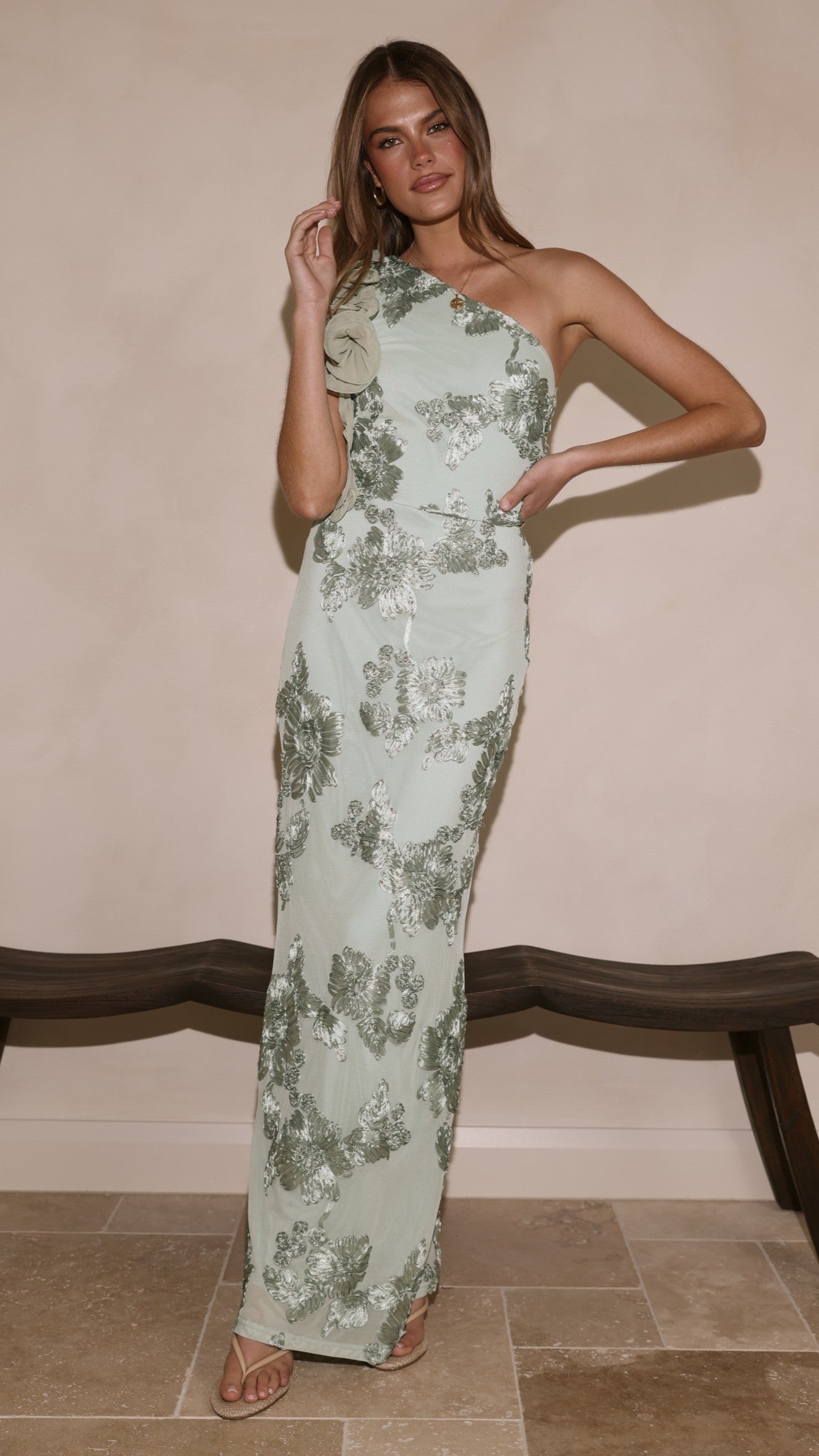 Darlee Maxi Dress - Sage Floral
