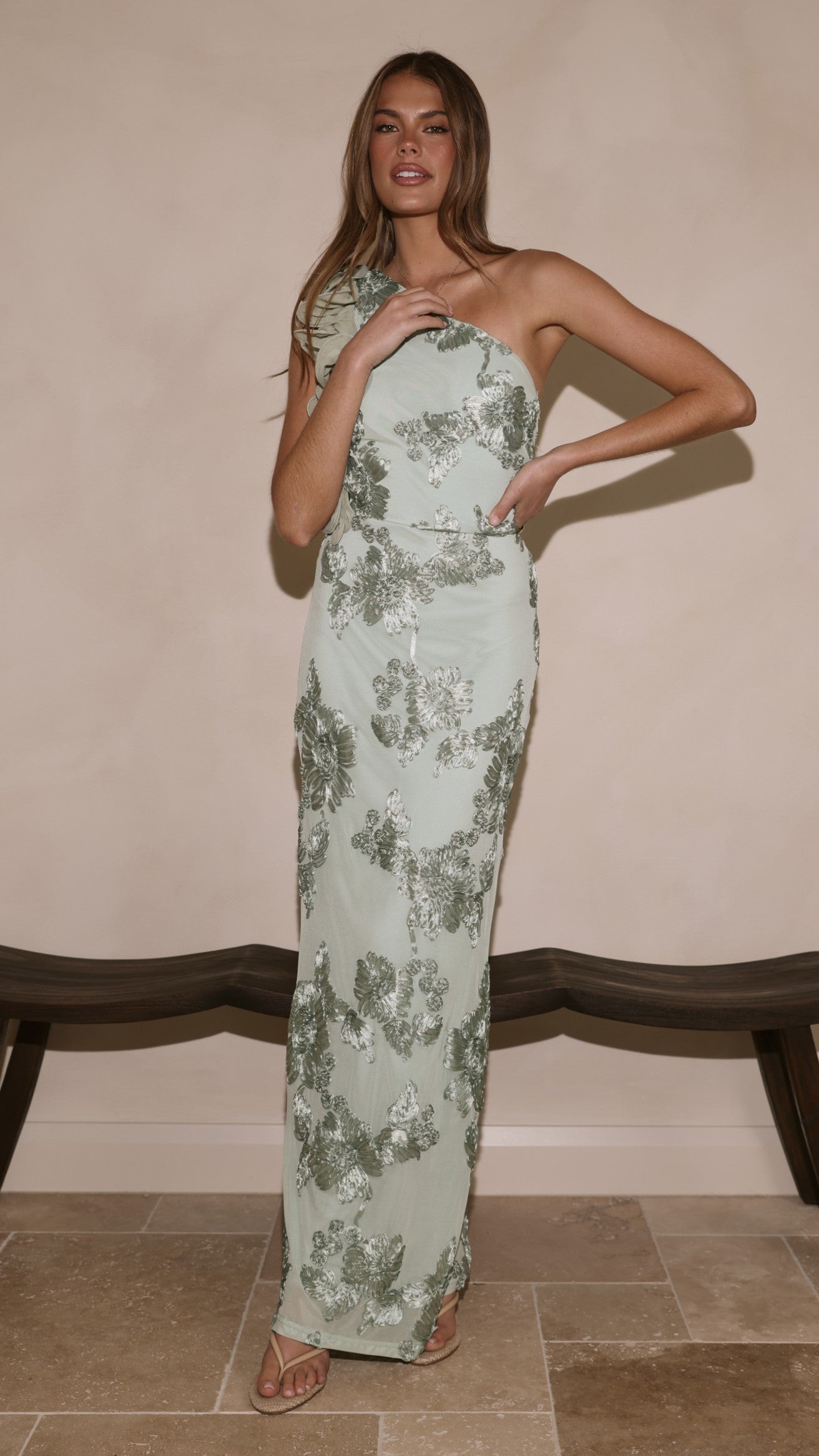 Darlee Maxi Dress - Sage Floral