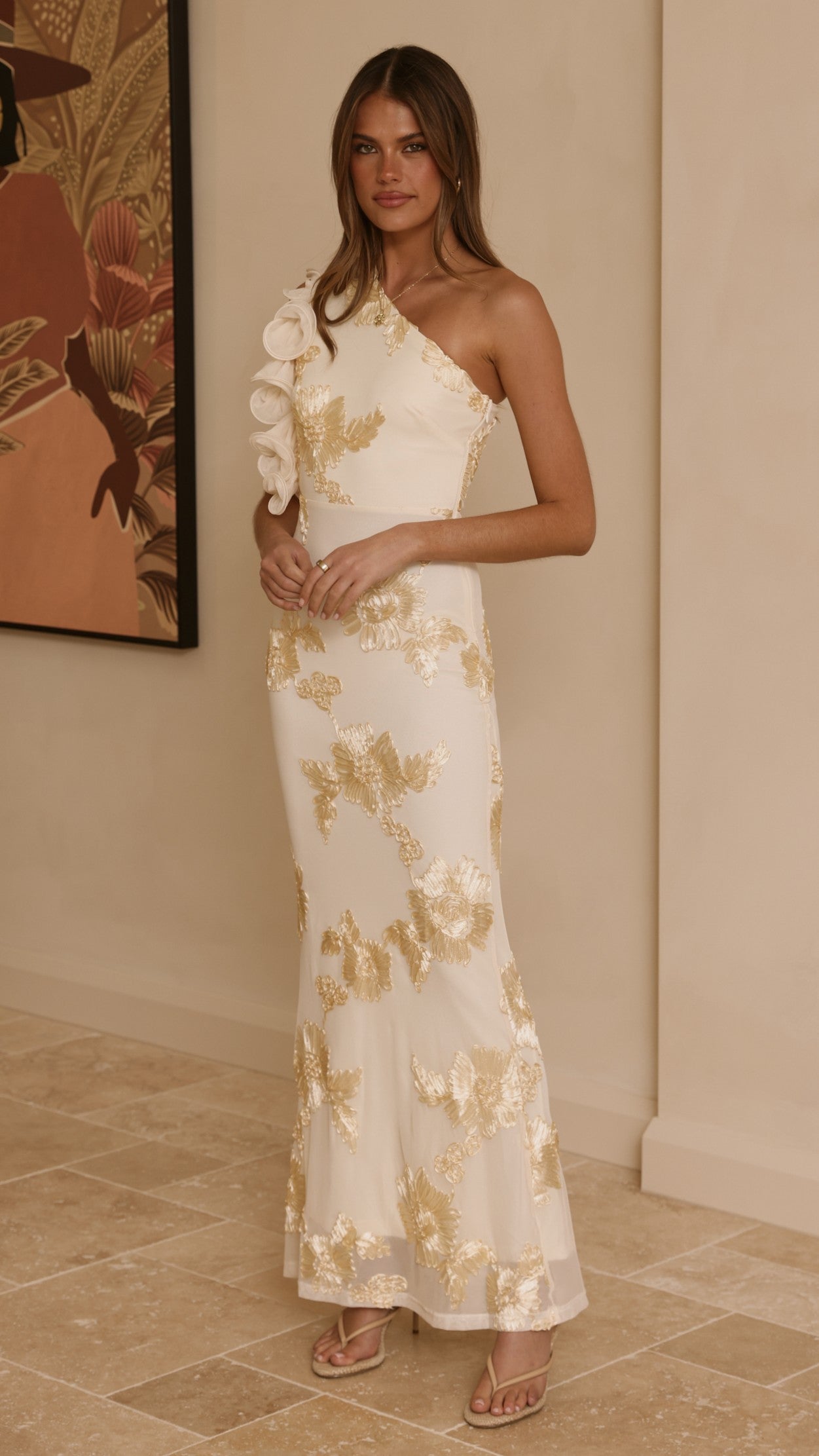 Darlee Maxi Dress - Yellow Floral