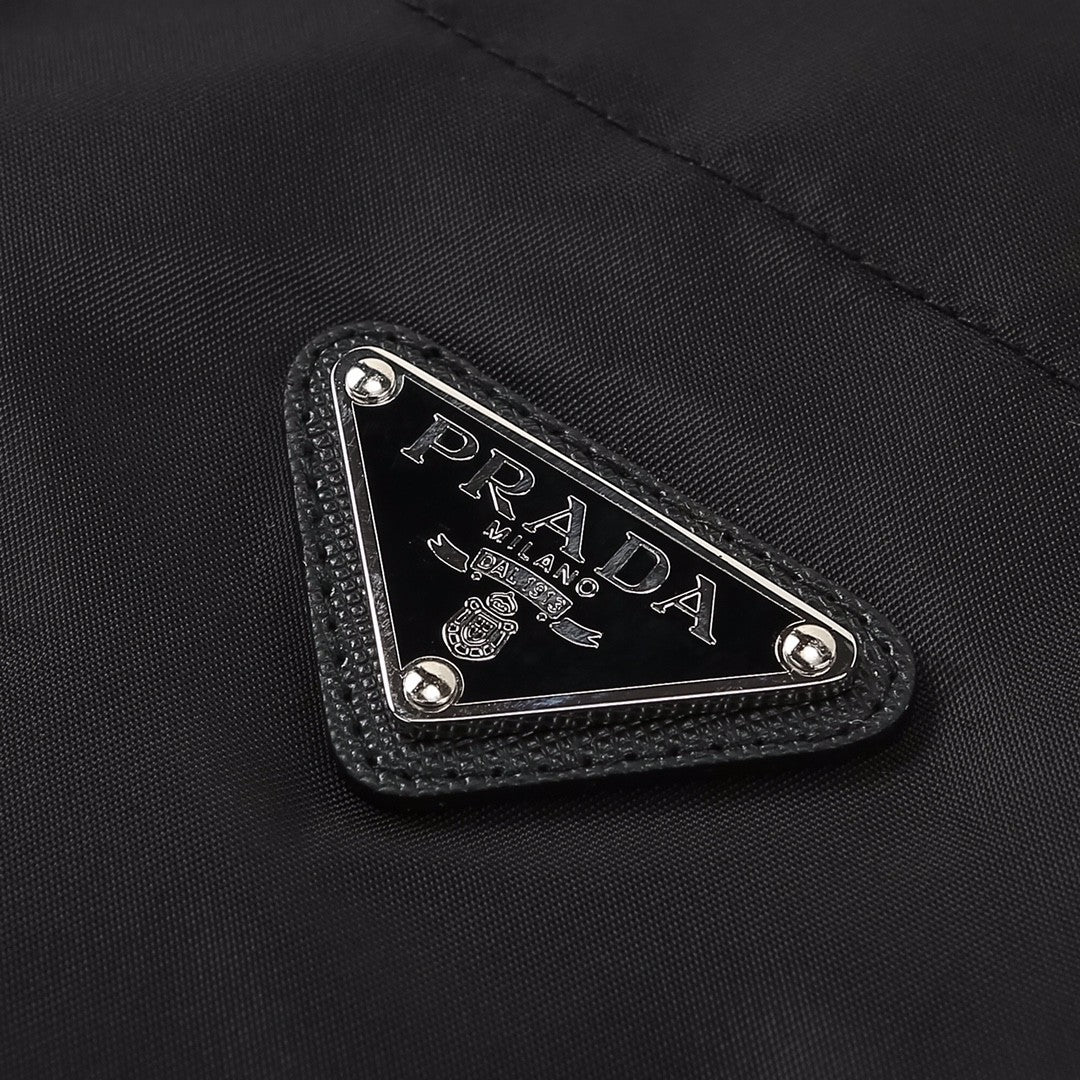 Prada Men's Spring And Fall Triangle Label Nylon Single breasted Long sleeved Shirt Jacket #72495