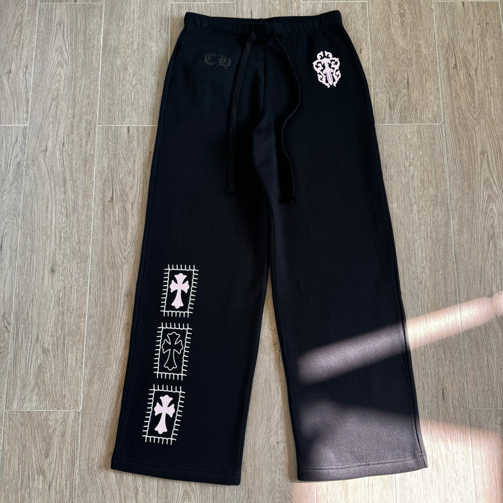 Chrome Hearts X Deadly Doll Cross Beauty Girl Black Sweatshirt Sweatpants #375716