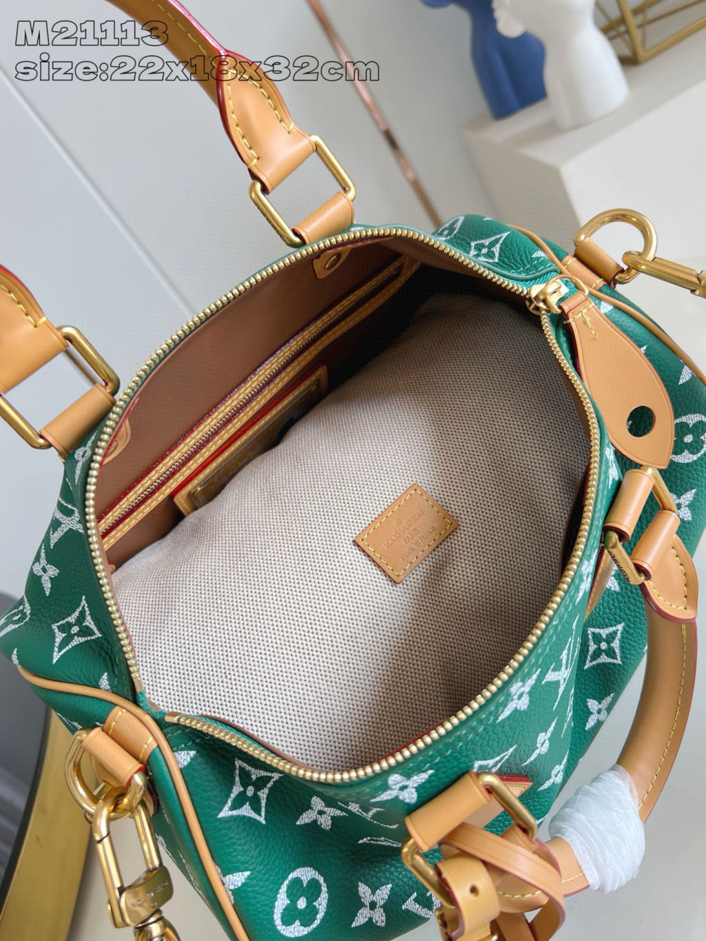 Louis Vuitton Speedy P9 Bandoulière 30 Women's Letter Printing Detachable Condition Shoulder Strap Zipper Closure Coated Canvas Single Shoulder Crossbody Tote Travel Bag Bags #77567