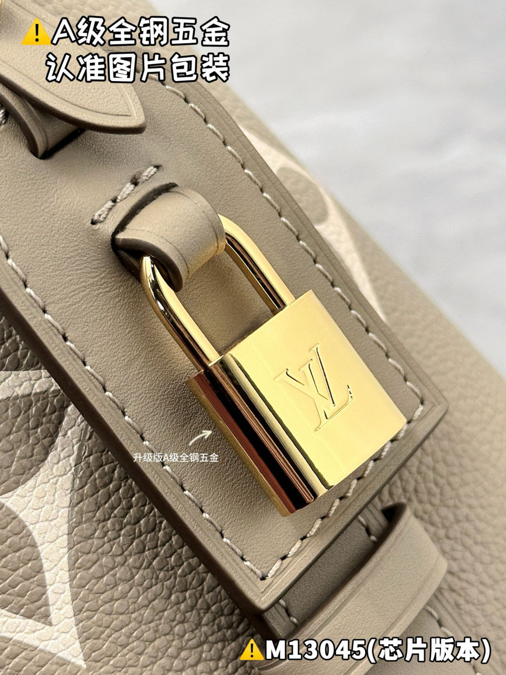 Louis Vuitton Women's ALL IN BB Handbag Logo Metal Padlock Leather Solid Color Shoulder Tote Bucket Bag Bags M13045 #81163