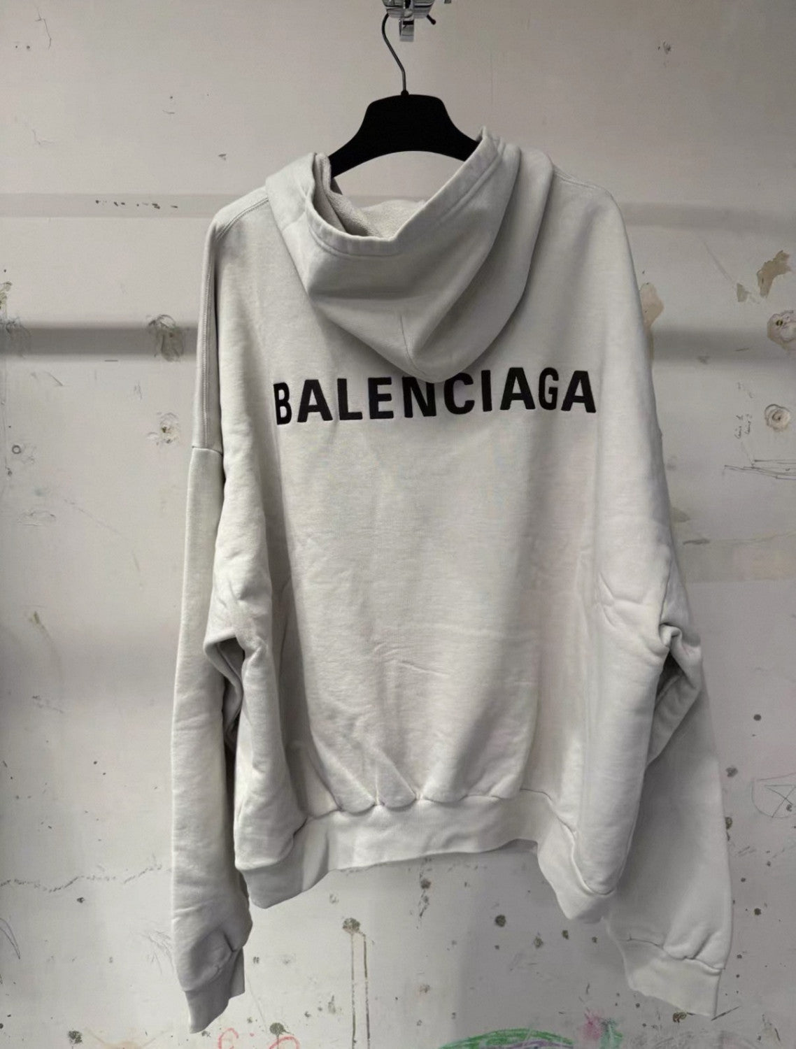 Balenciaga Polo Collar Hooded Sweatshirt #333810